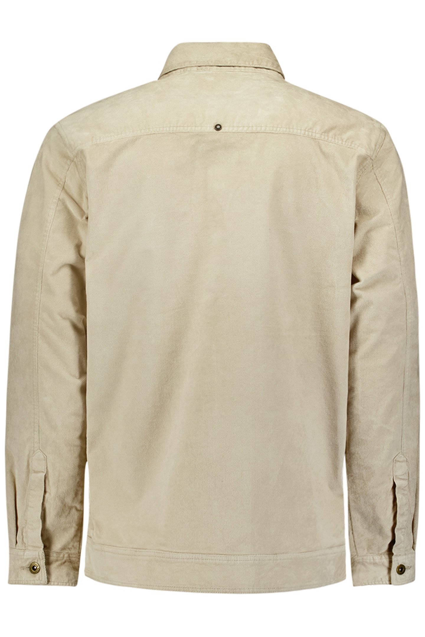 OVERSHIRT BUTTON CLOSURE FINE CORDUROY STRETCH CEMENT 2