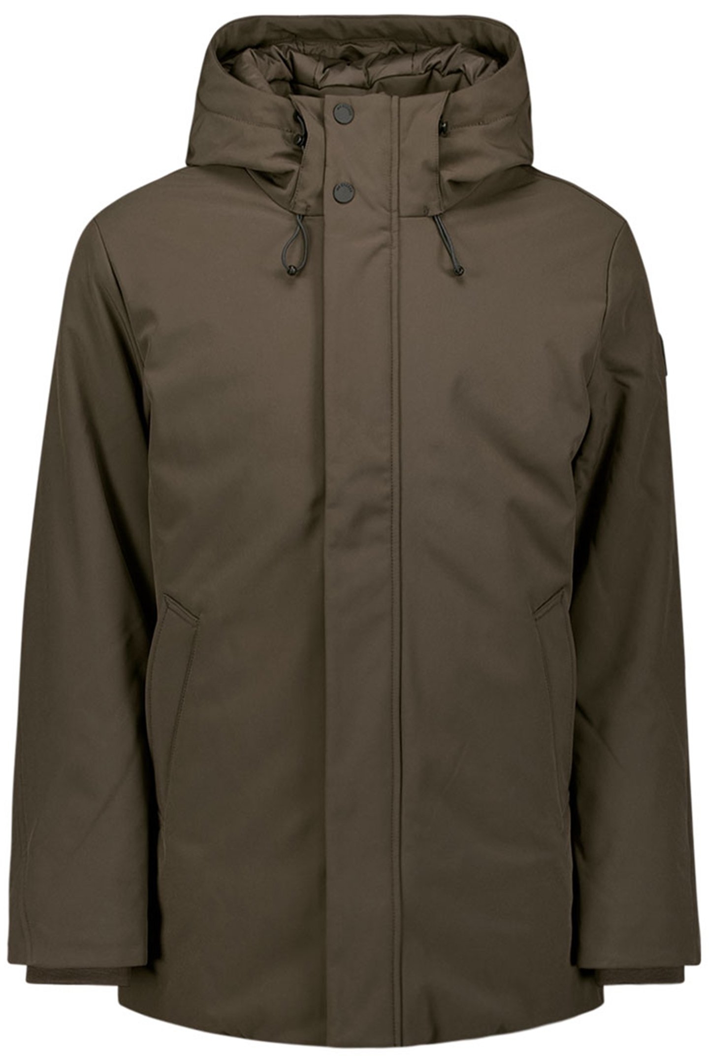 JACKET PARKA HOODED SOFT SHELL TAUPE 1