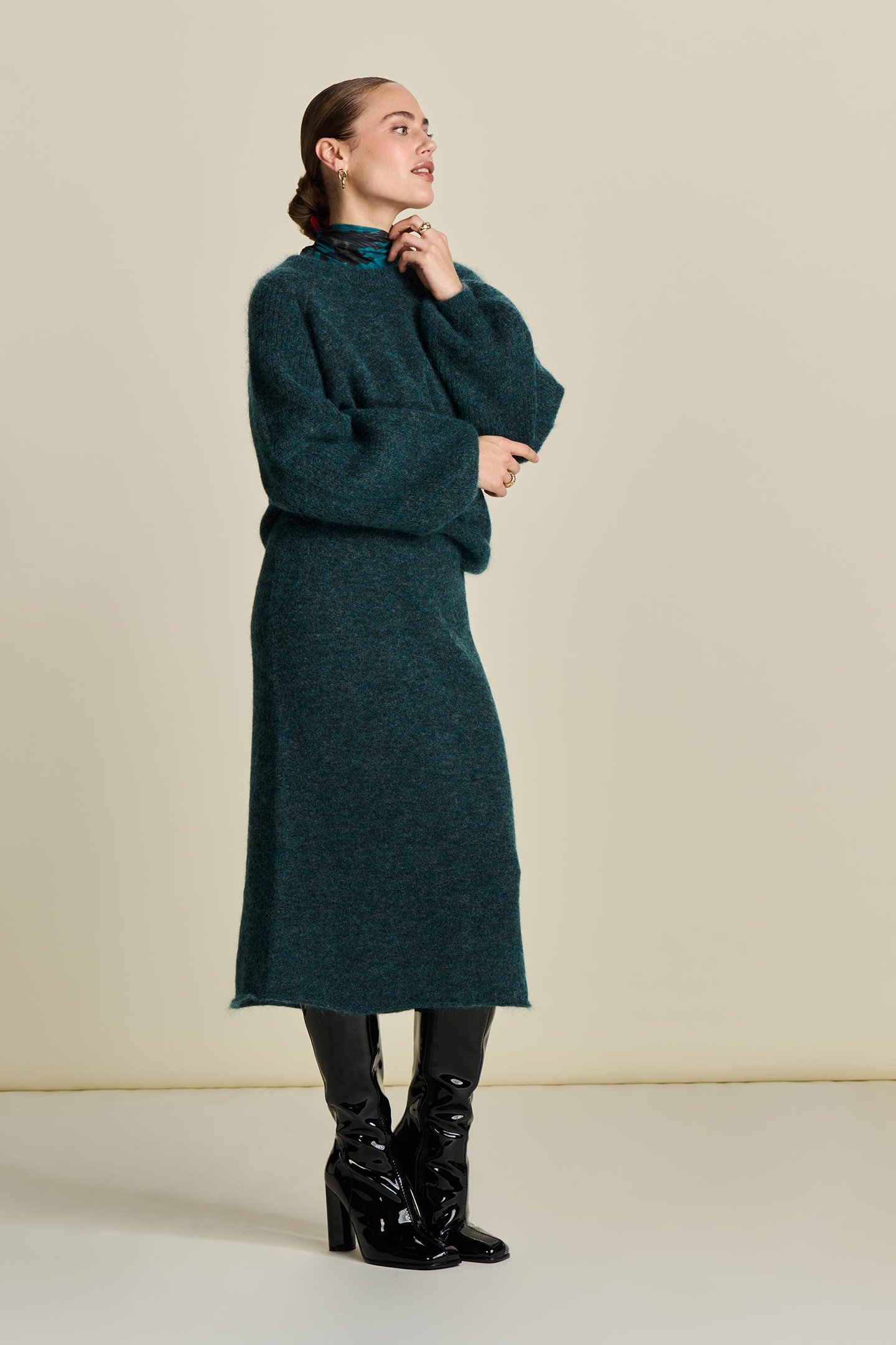 SKIRT - TEAL GREEN 5