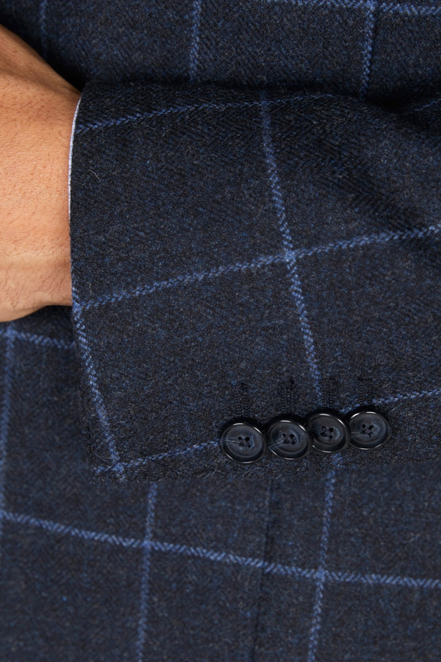 2 BTN ROUND PKT BLAZER BLUE 5