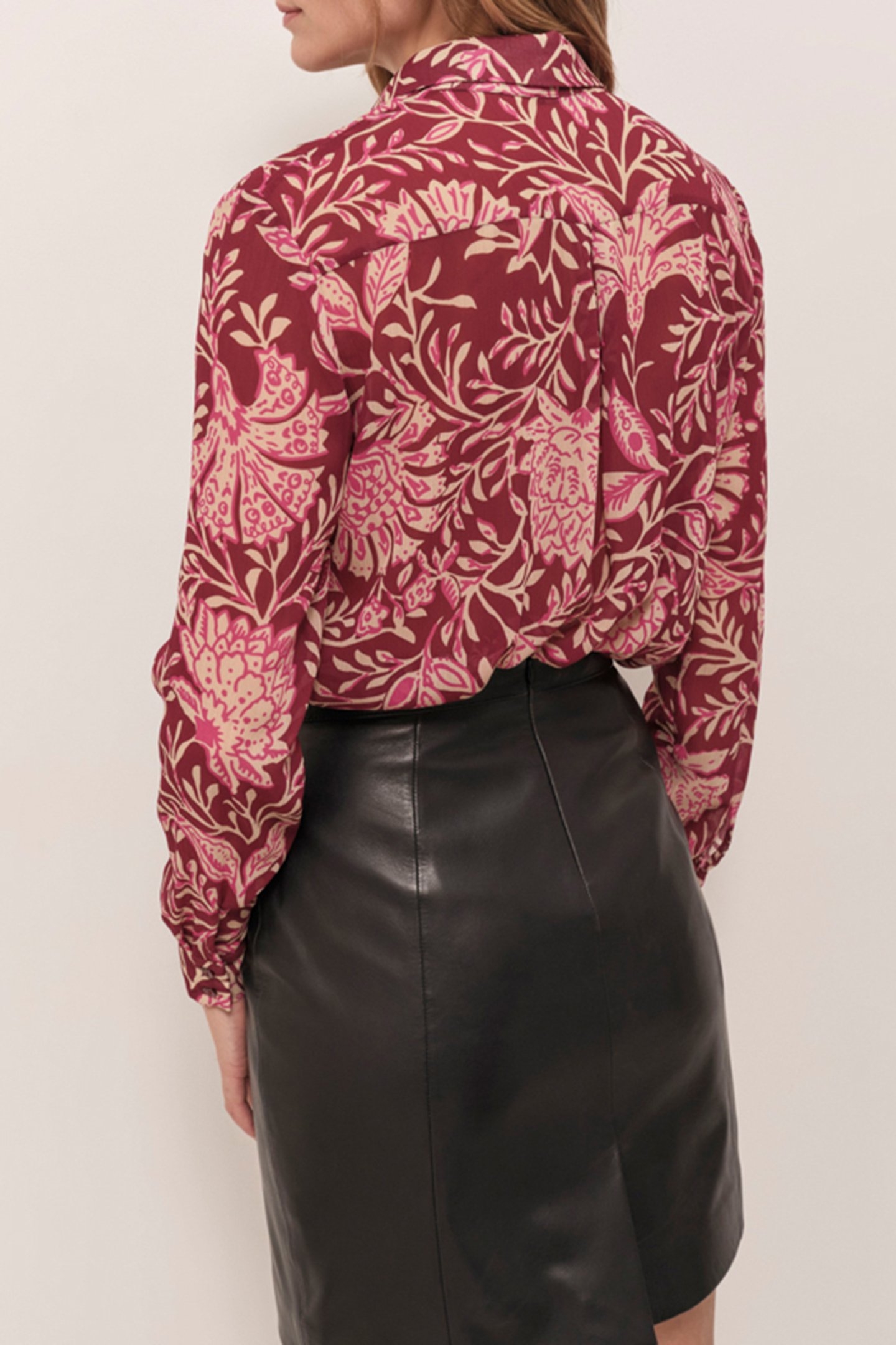COLBIE - OPERA SHIRT WITH BAROQUE FOLIAGE PRINT 2