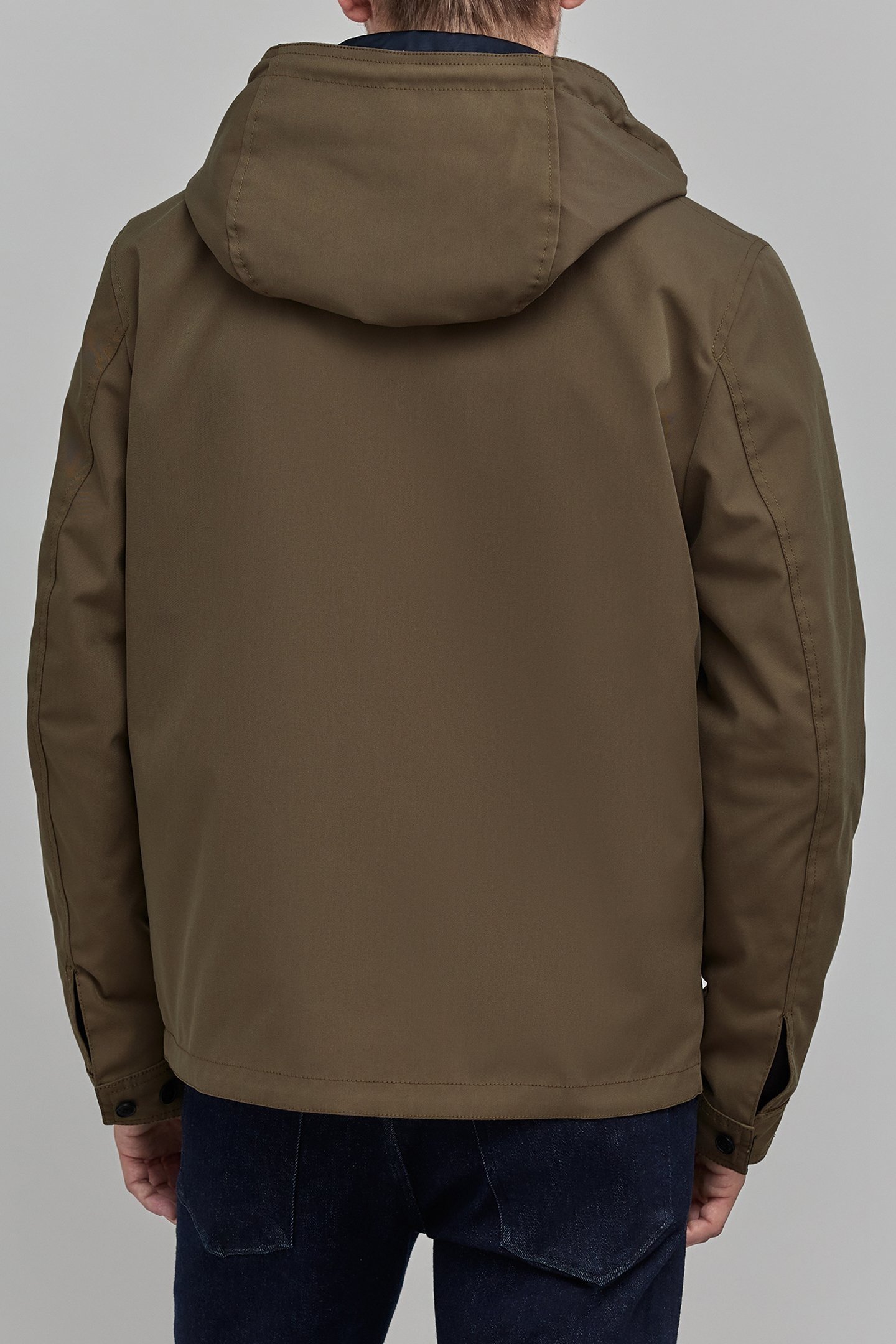 NAVY BLUE AND KHAKI REVERSIBLE JACKET 7