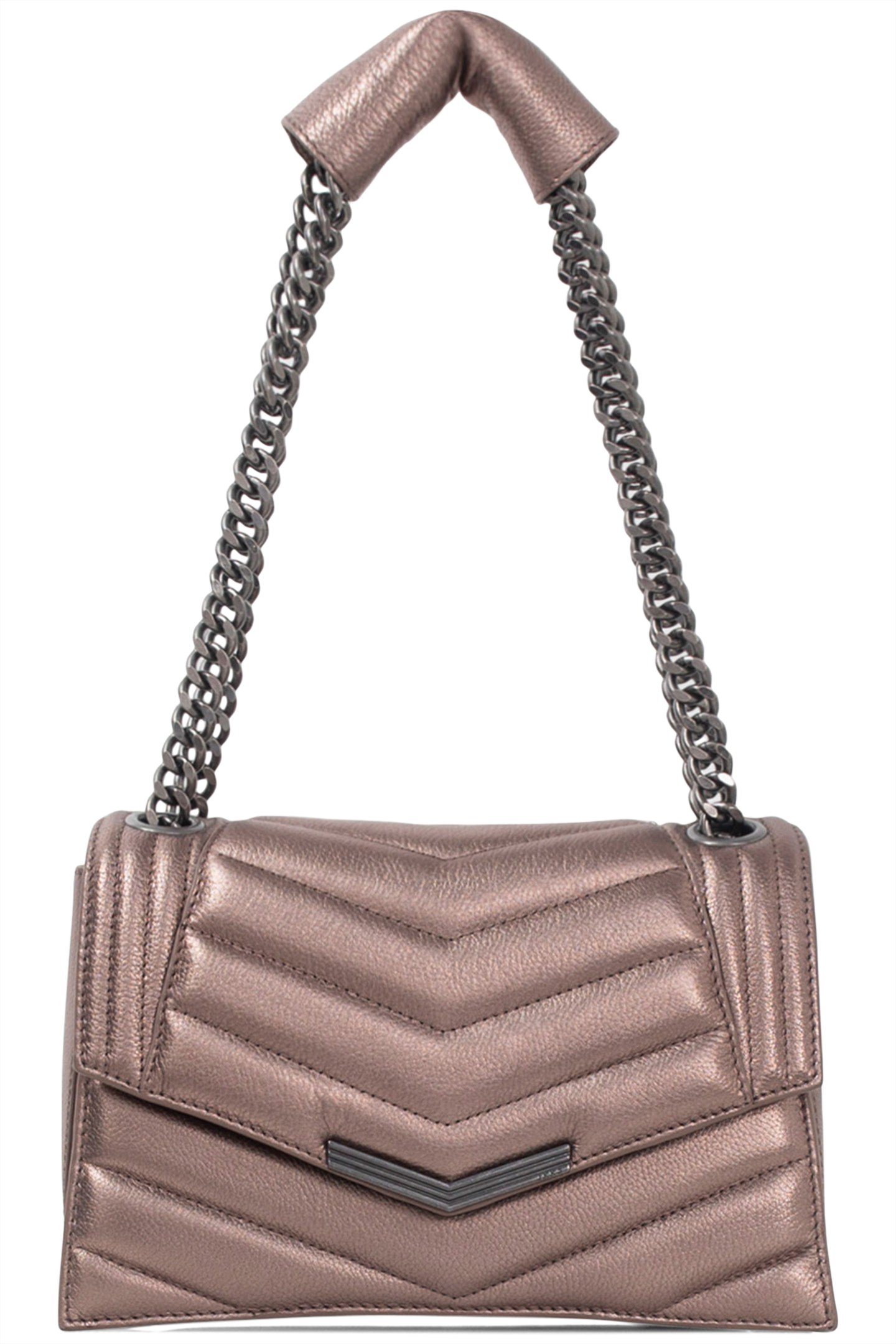 COPPER METALLIC LEATHER THE 1 GLITTER BAG 1