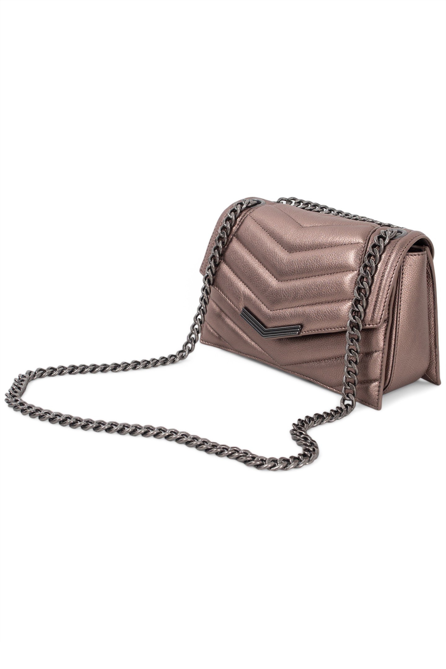 COPPER METALLIC LEATHER THE 1 GLITTER BAG 4