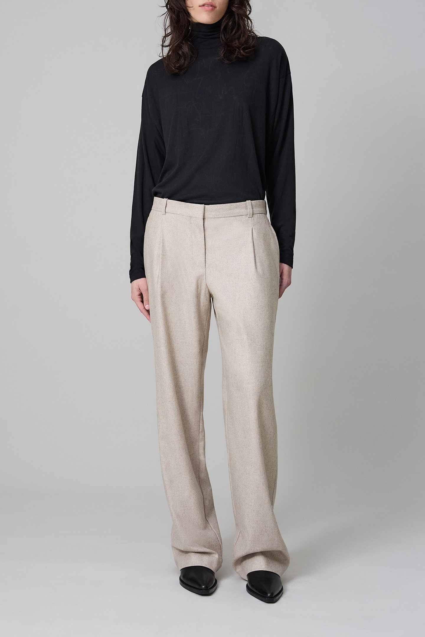 PURE EDITION- FLANNEL FLARE PANTS 5