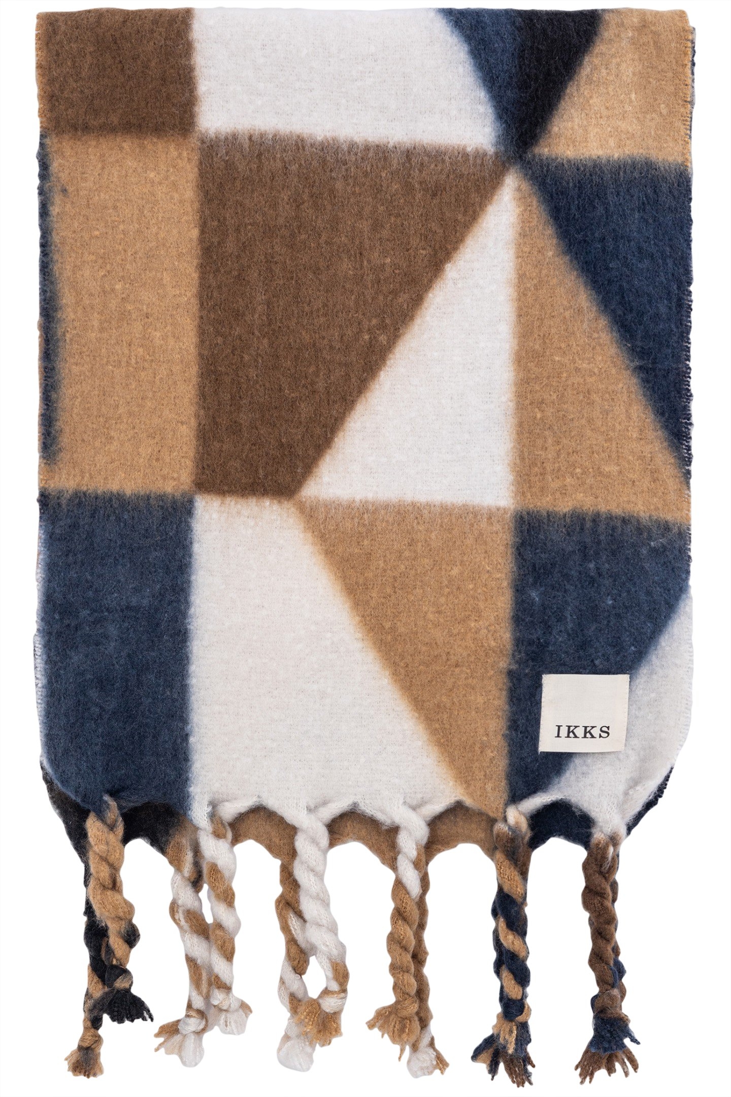 NAVY GRAPHIC SCARF 2