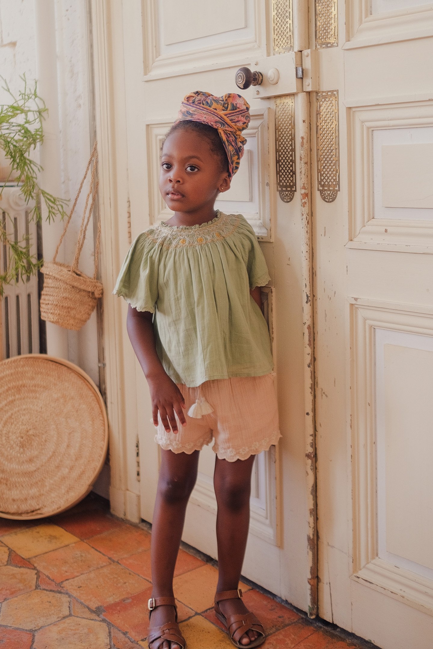 BLOUSE FLORE OLIVE 1