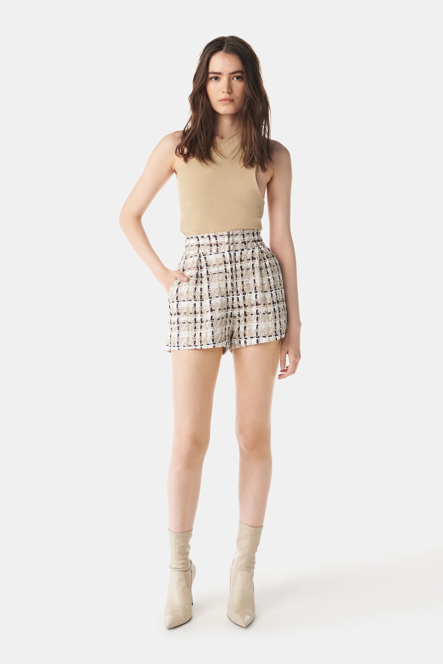 PONTOS SHORT MIXED ECRU 3