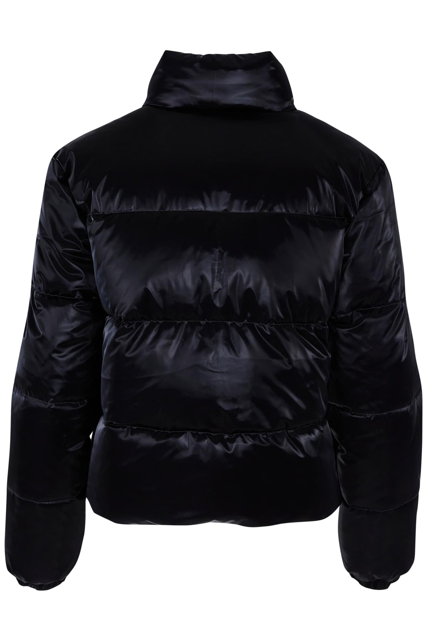 LADIES SHARK SKIN PUFFER JACKET BLACK 2