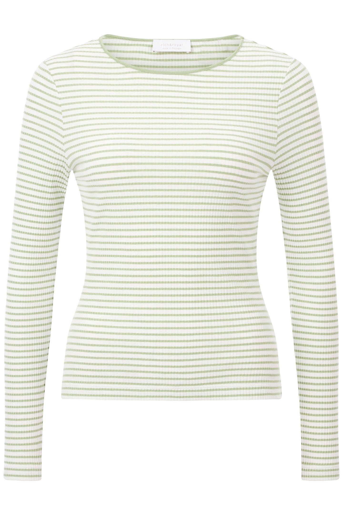 ORGANIC RIB LONGSLEEVE STRIPED MATCHA 4