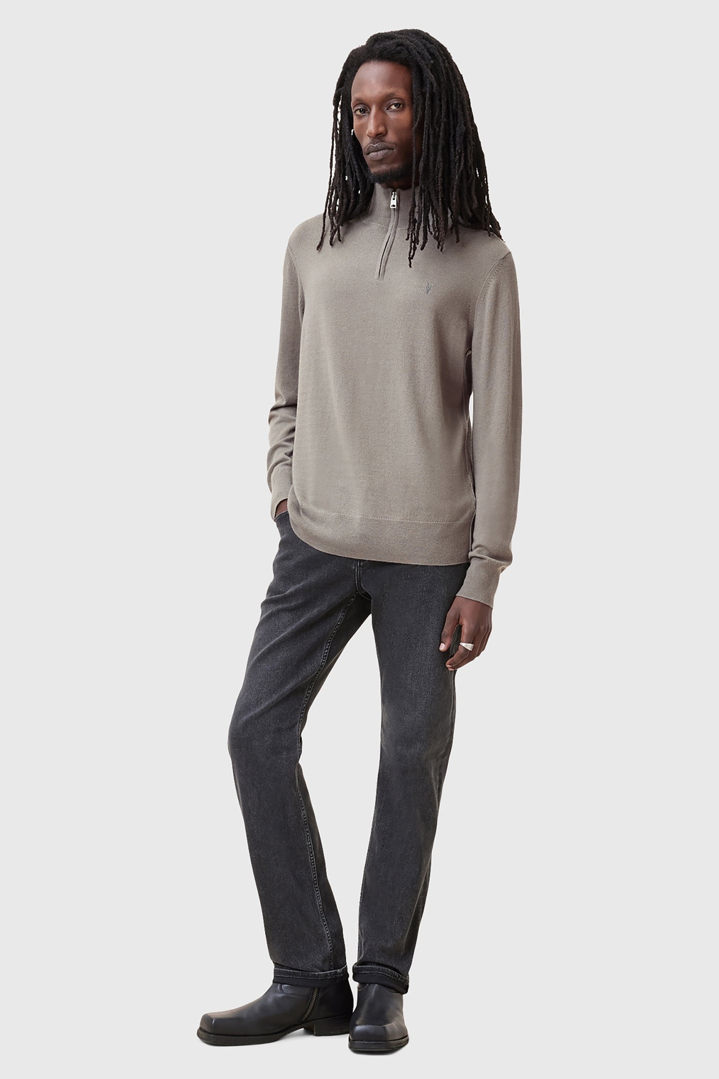 KILBURN ZIP FUNNEL CHESTNUT BROWN 3