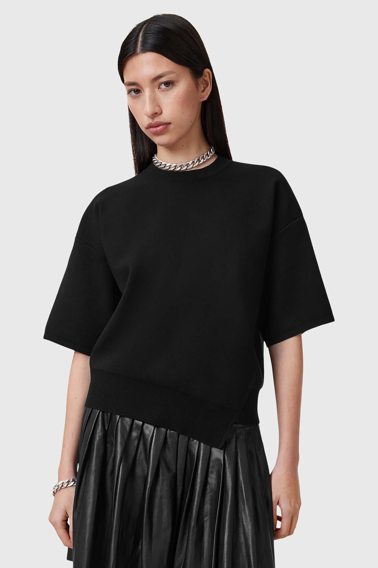 REMI KNIT TEE BLACK 6