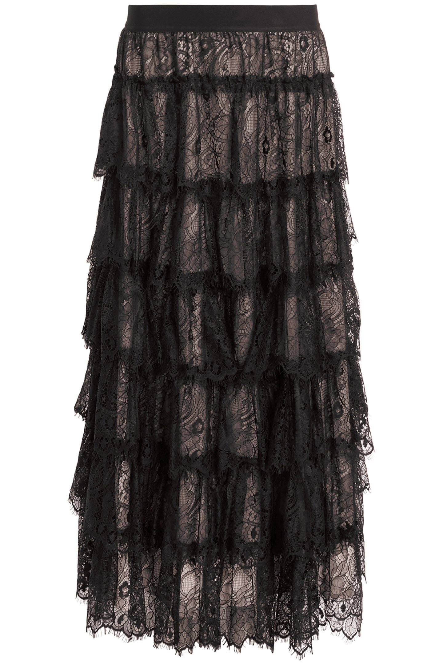 RORY LACE MAXI SKIRT BLACK 5