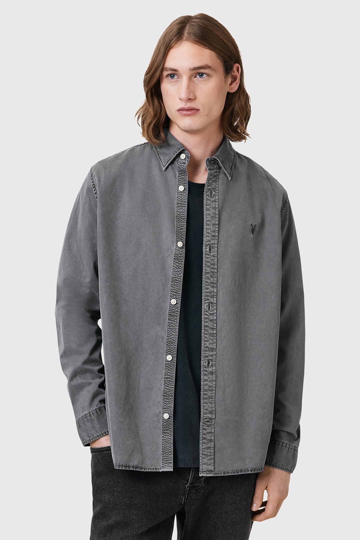 BODHI LS OVERSHIRT PILLAR GREY 1