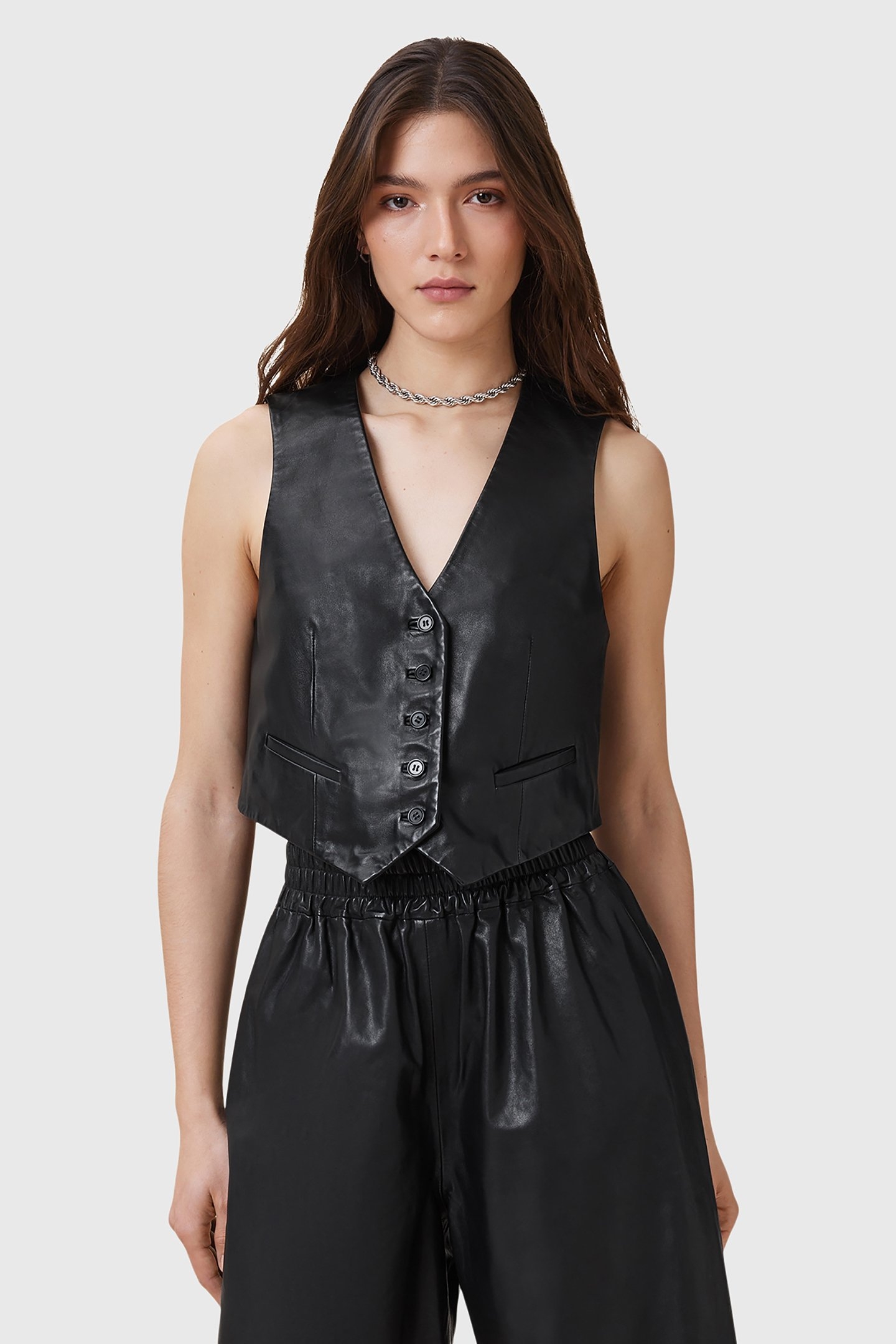 ARLA LEA WAISTCOAT BLACK 1