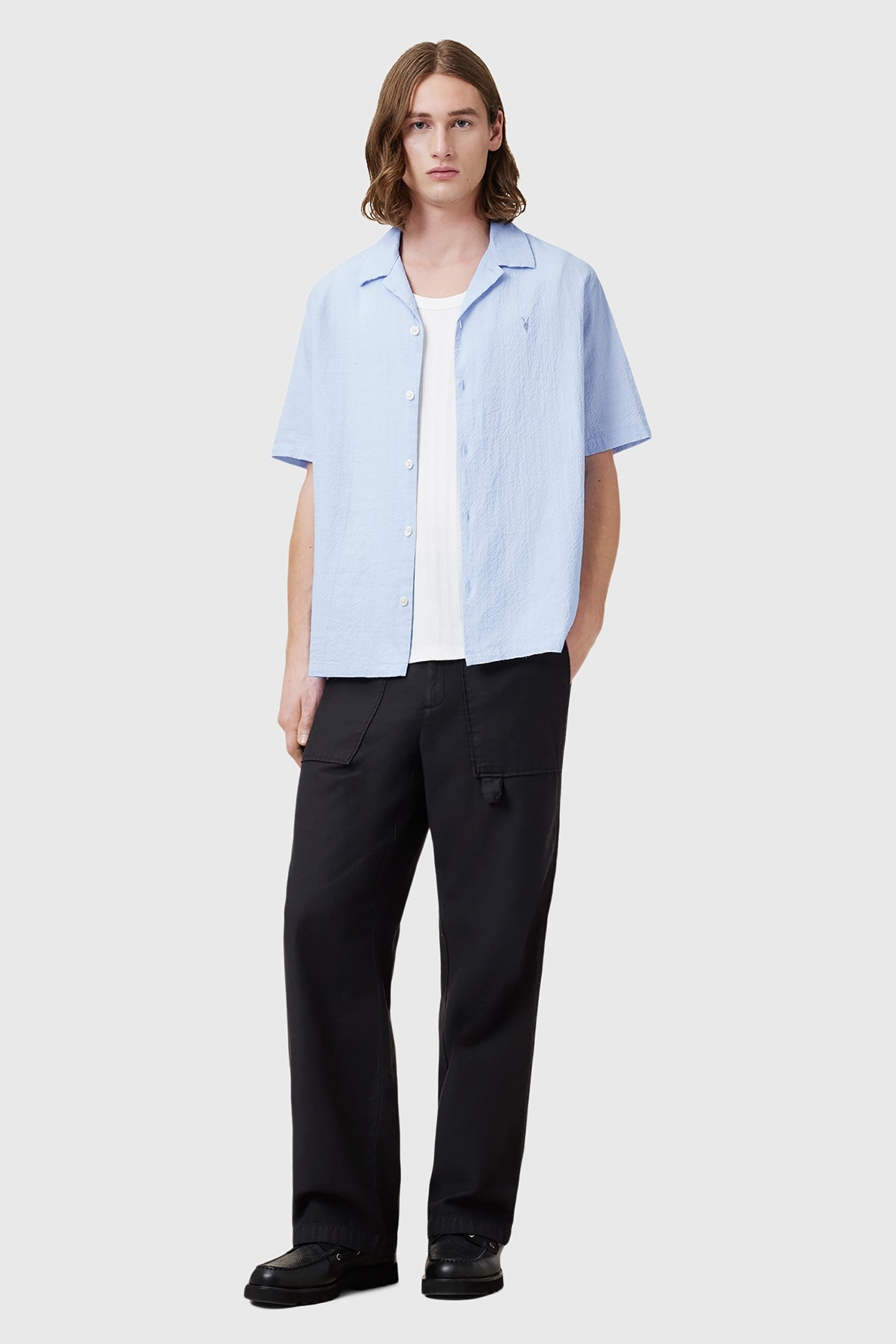 VALMER SS SHIRT SHORE BLUE 3