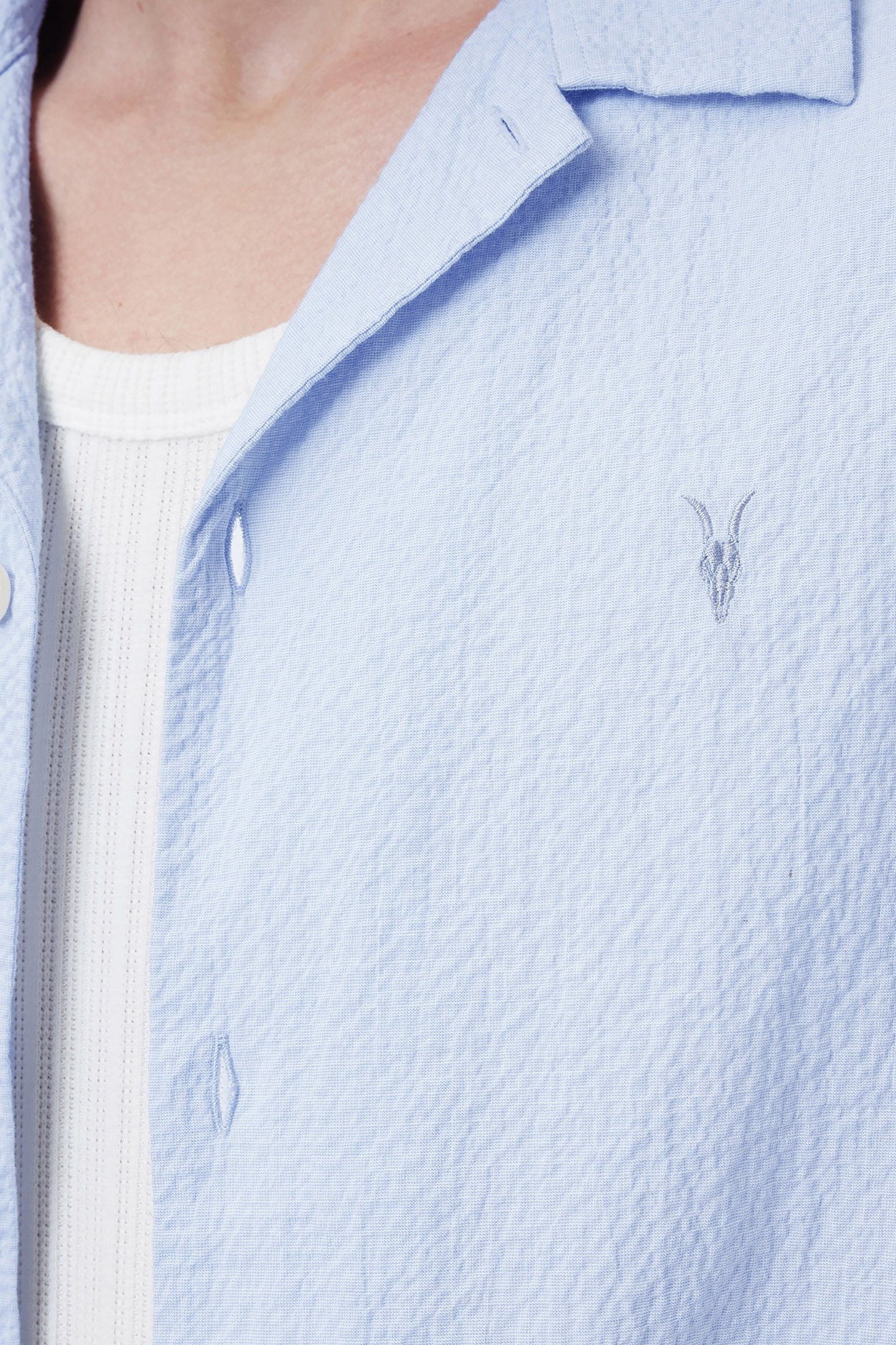 VALMER SS SHIRT SHORE BLUE 8