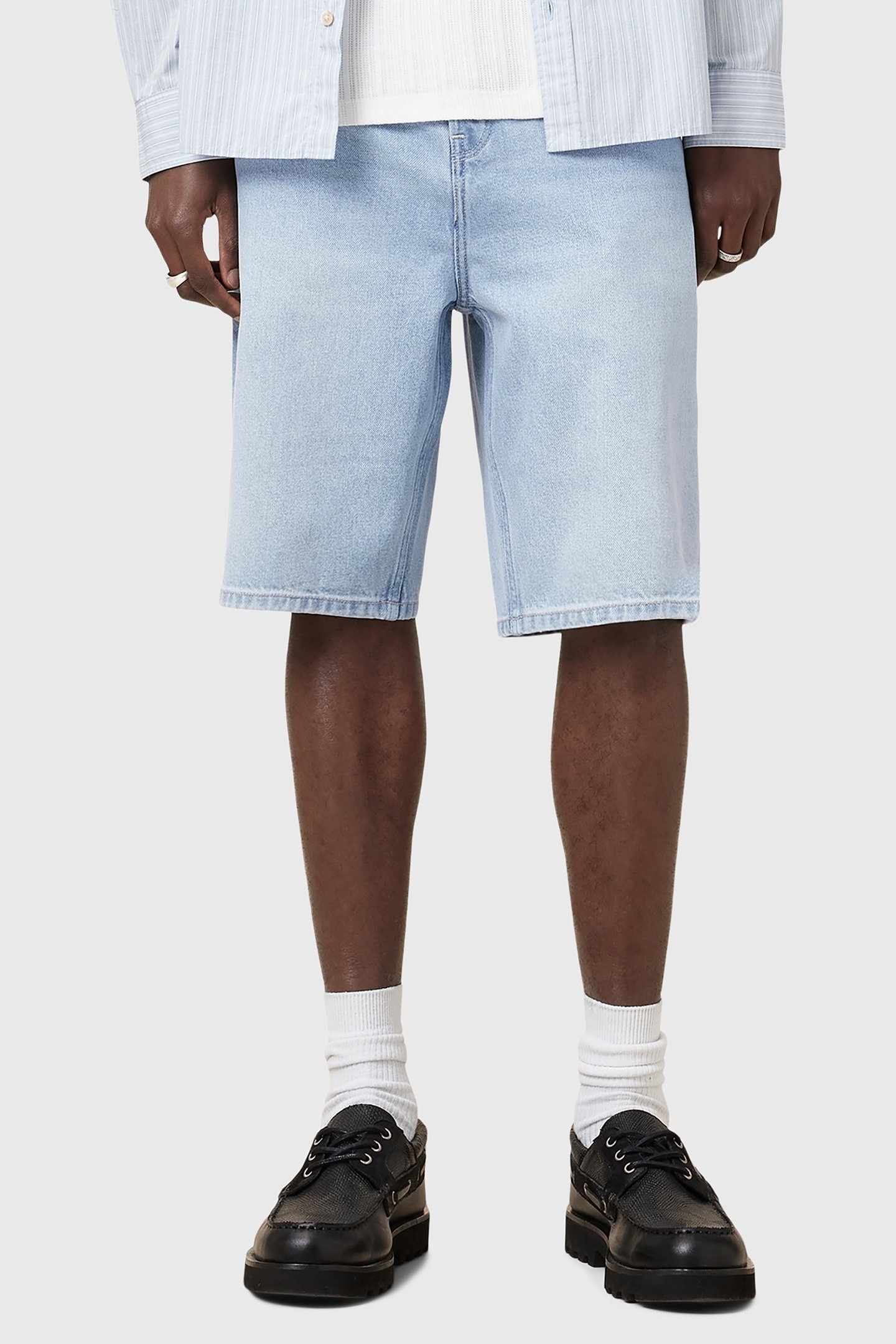 ALVA SHORT PALE INDIGO BLUE 1