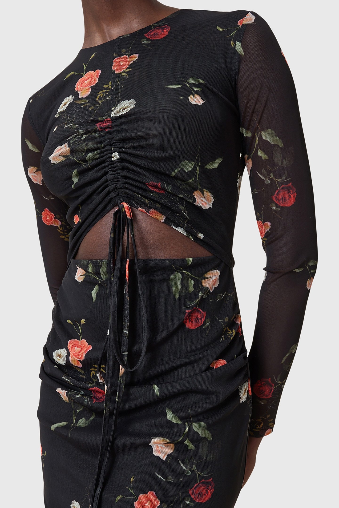 KATHY MESH DRESS BRIAR BLACK 6