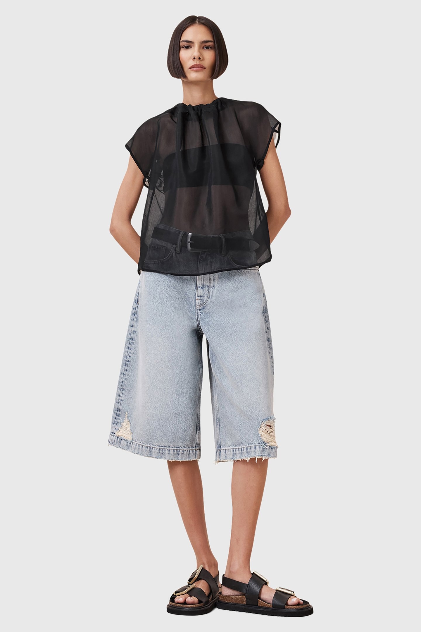 TRISHA SHEER TOP BLACK 3