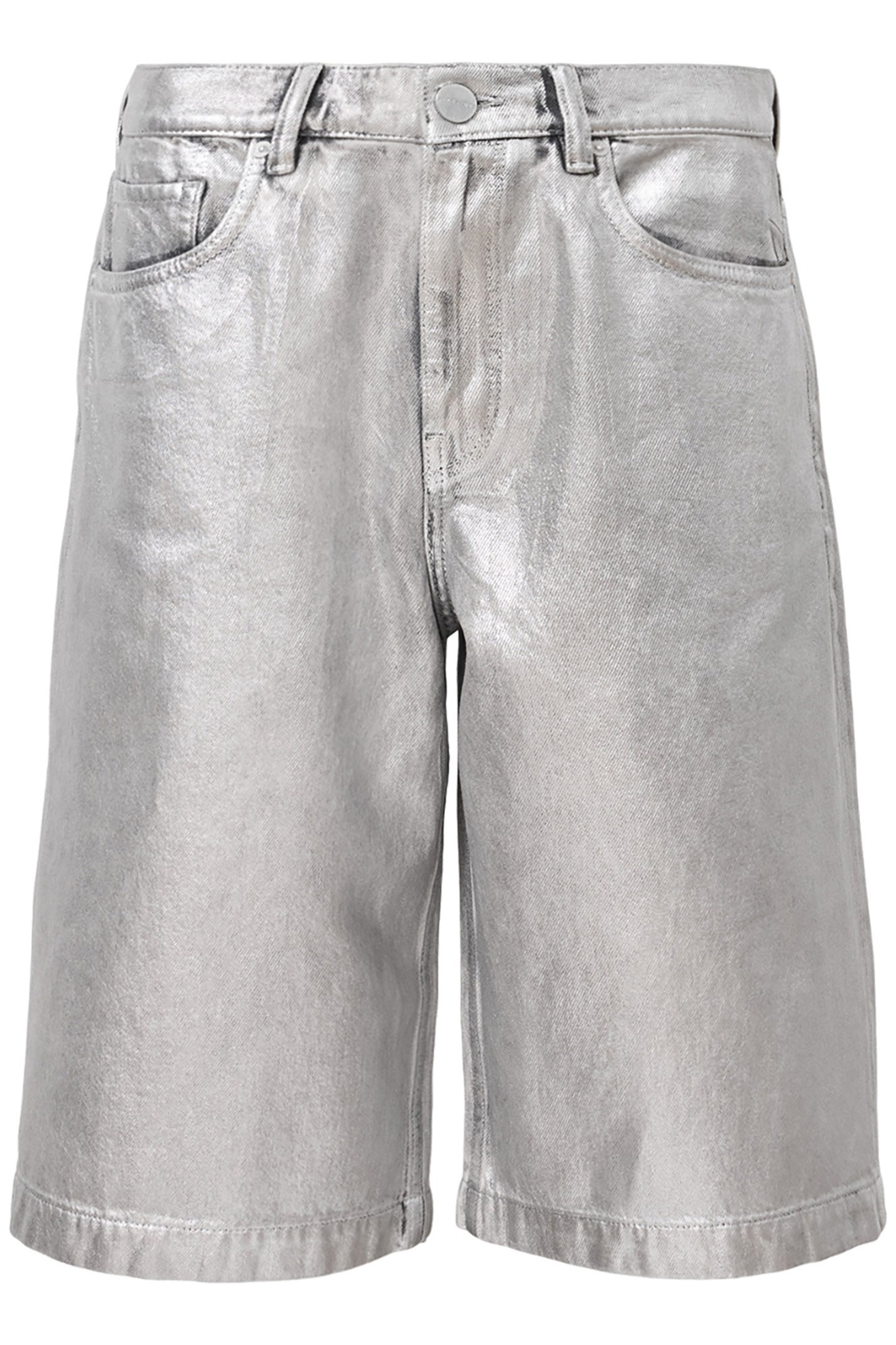 LOUIE LONG SHORT METALLIC SILVER 5