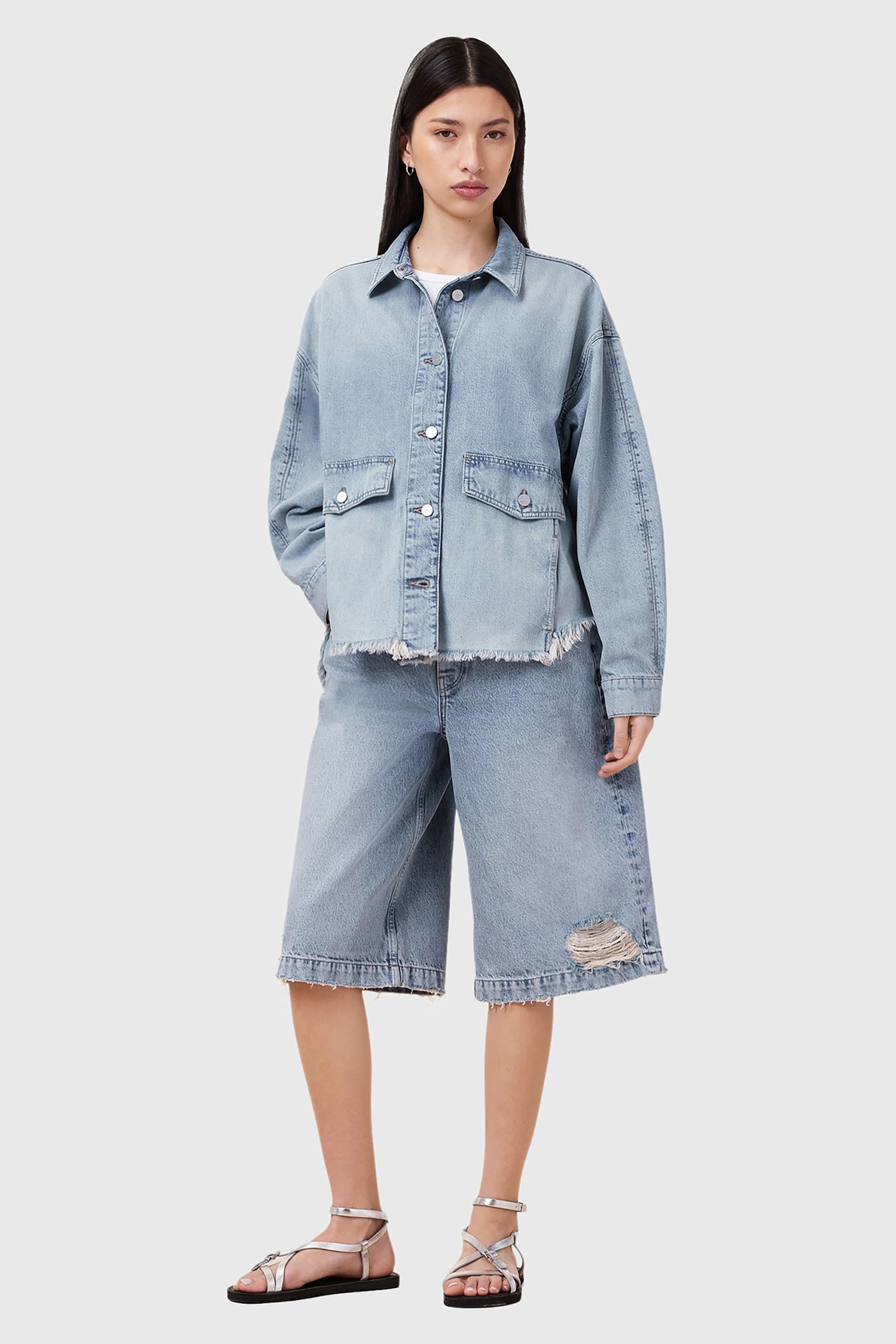 HETTIE DENIM SHACKET LIGHT INDIGO 3