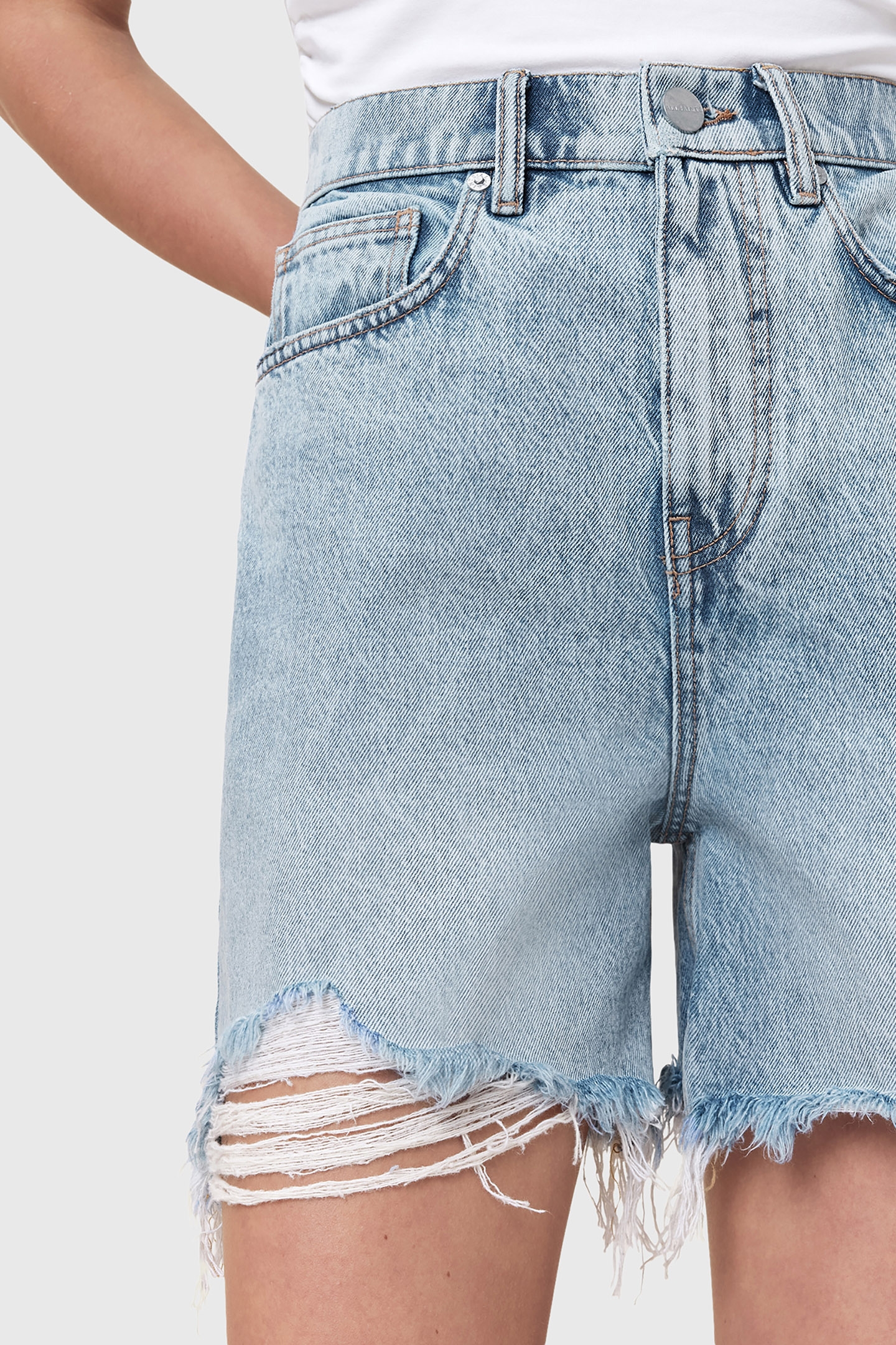 DORIS DENIM SHORT LIGHT INDIGO 7