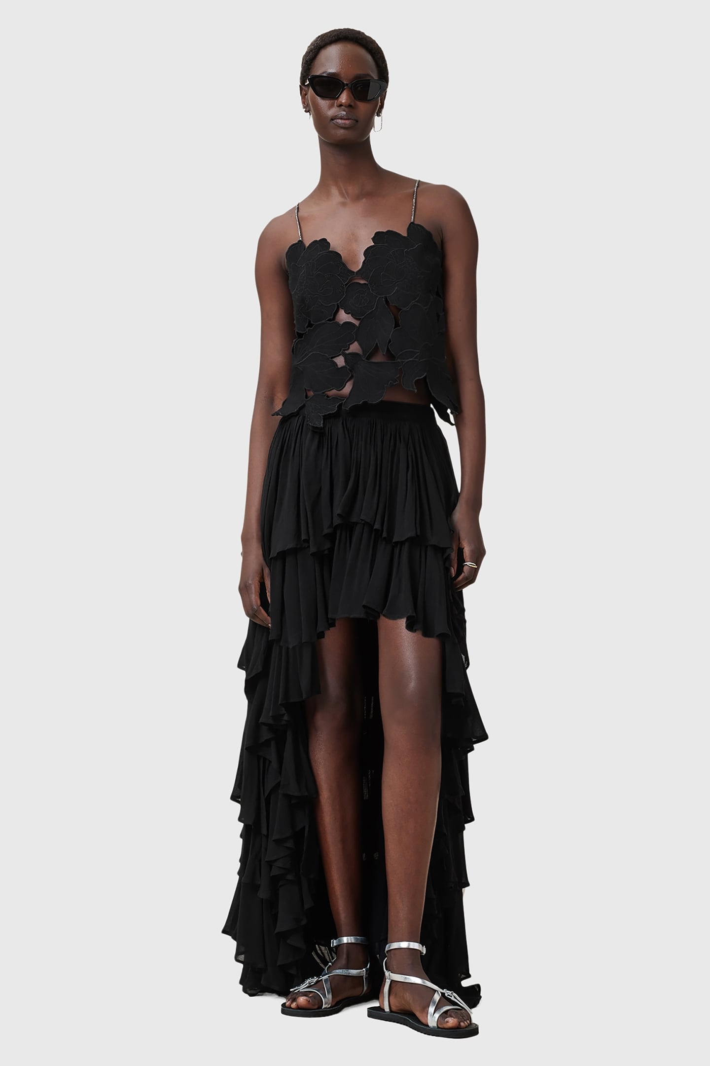 FLORA EMB TOP BLACK 5