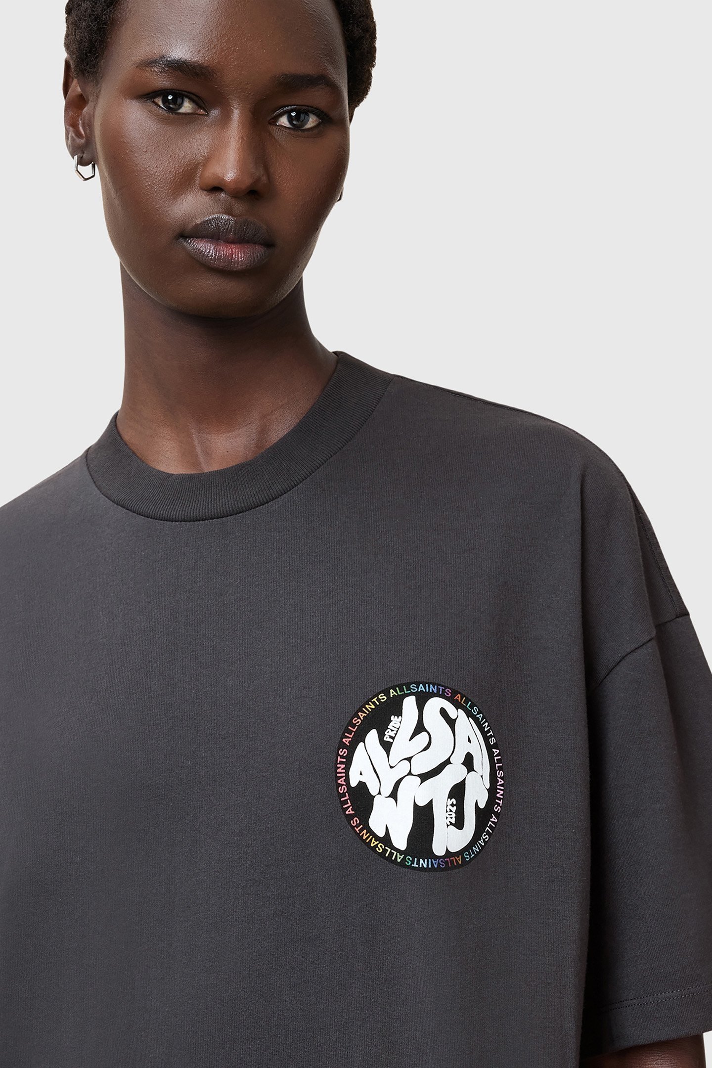 PRIDE DISTORTION TEE WASHED BLACK 6