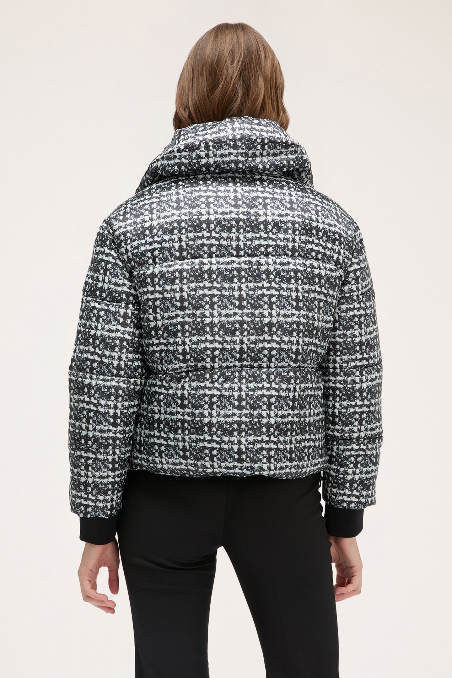 PRINTED PADDED JACKET WITH ZIP BLACK 2