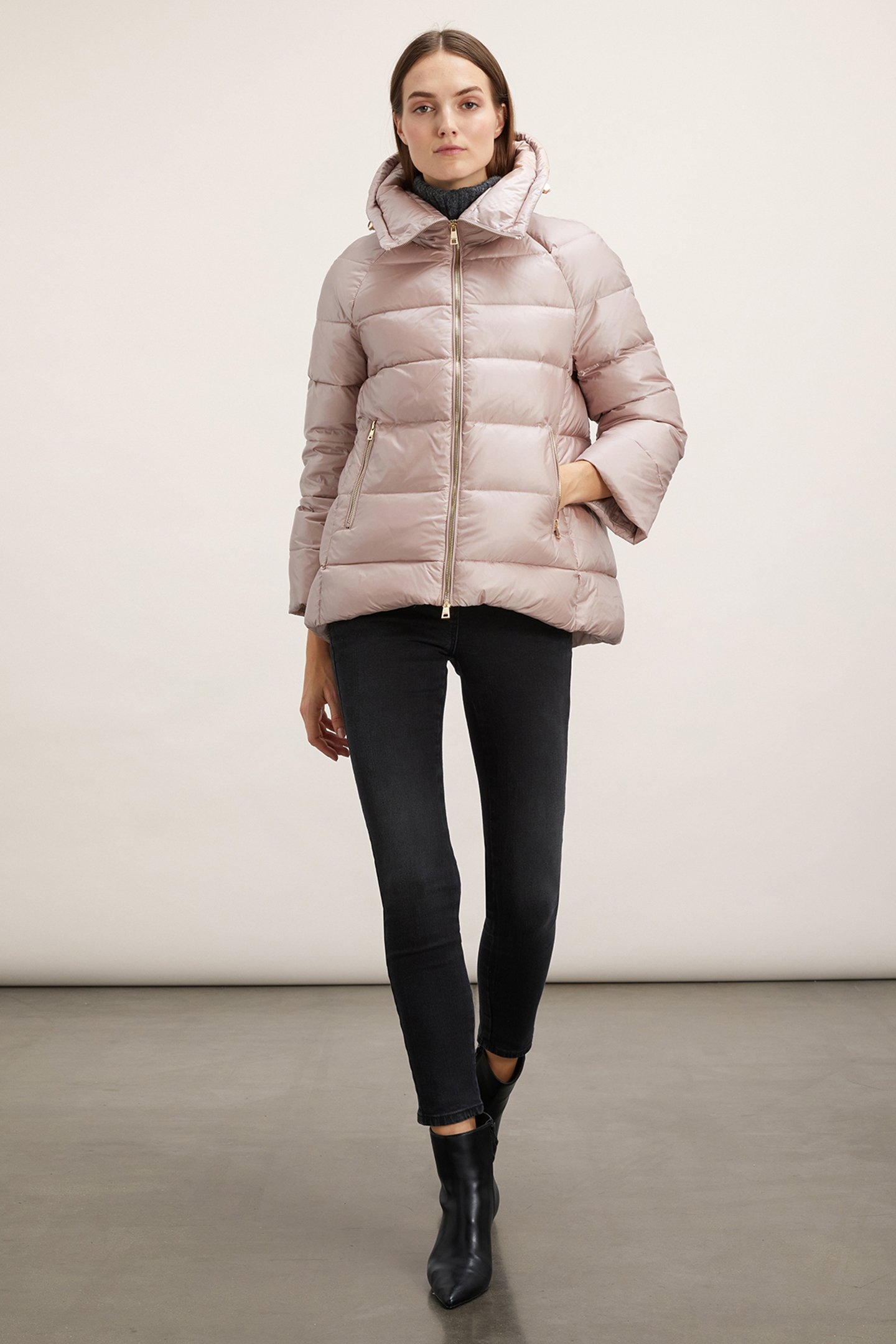 QUILTED NYLON JACKET WITH PADDING PINK 3