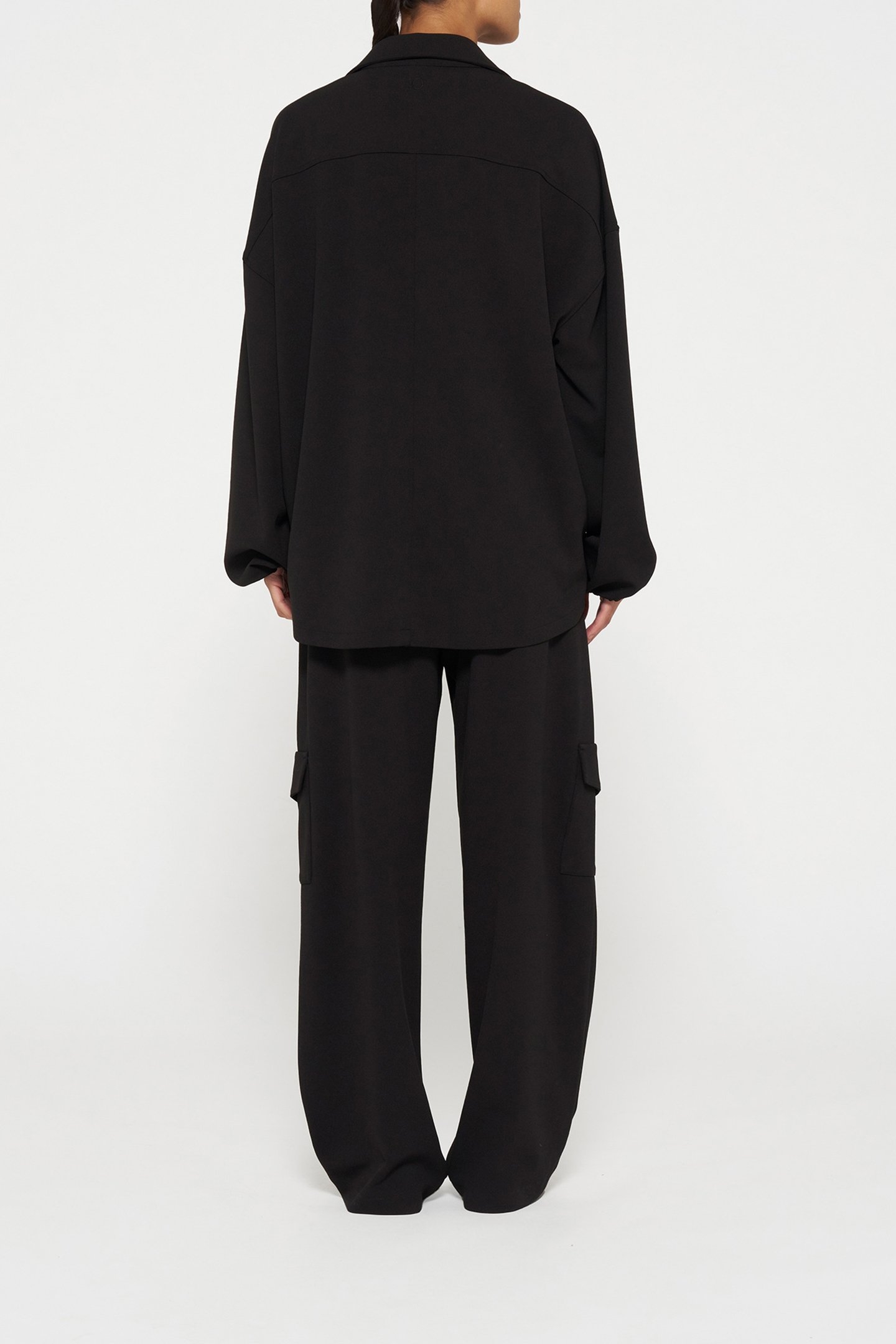 OVERSHIRT CREPE BLACK 3