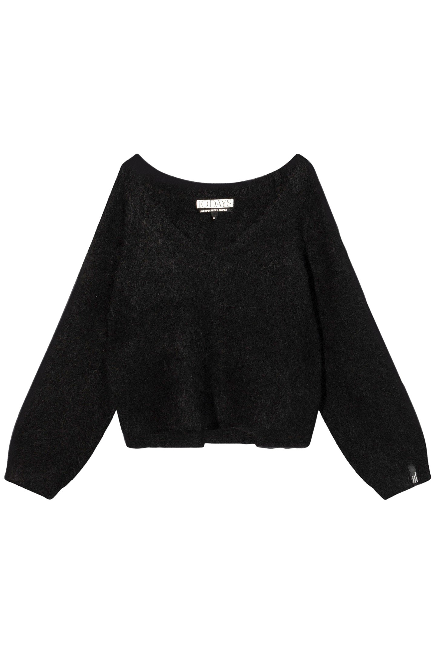 CROPPED V-NECK SWEATER KNIT 1012 4