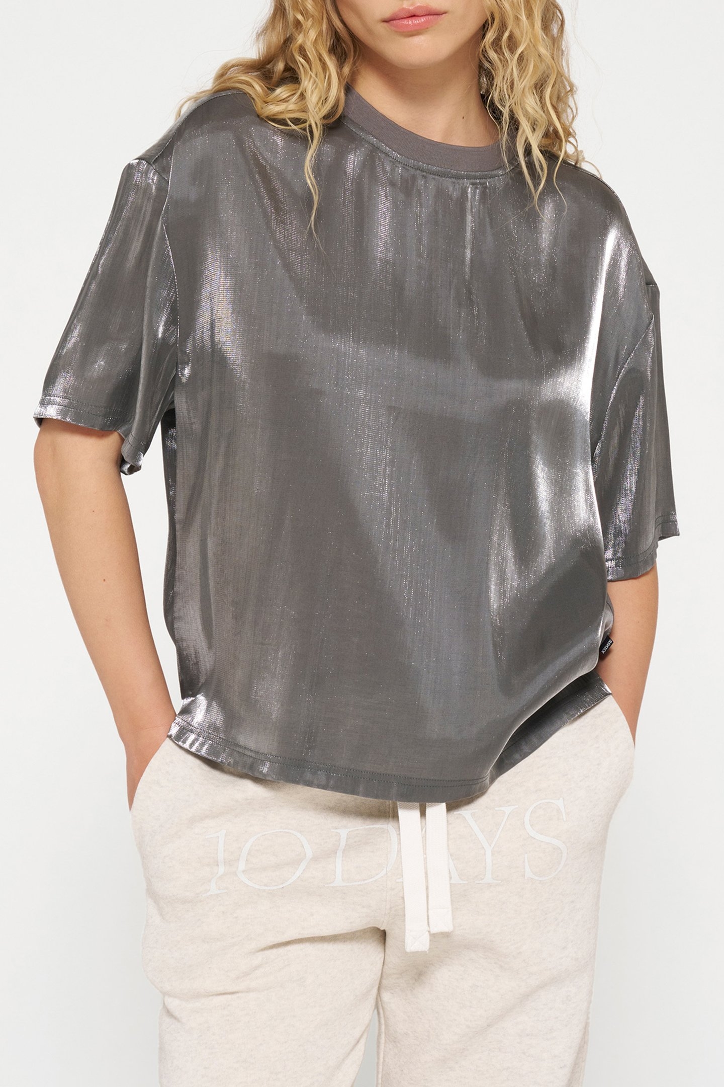 SHINY BLOUSE TEE 1015 1