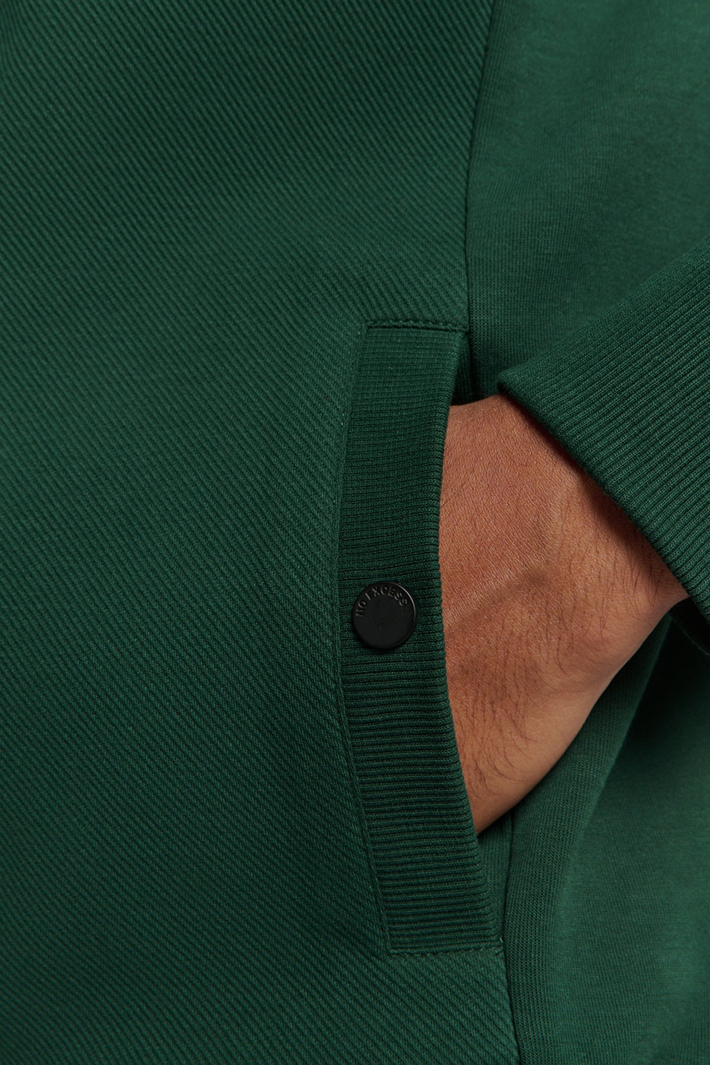 SWEATER FULL ZIPPER TWILL JACQUARD DARK GREEN 7