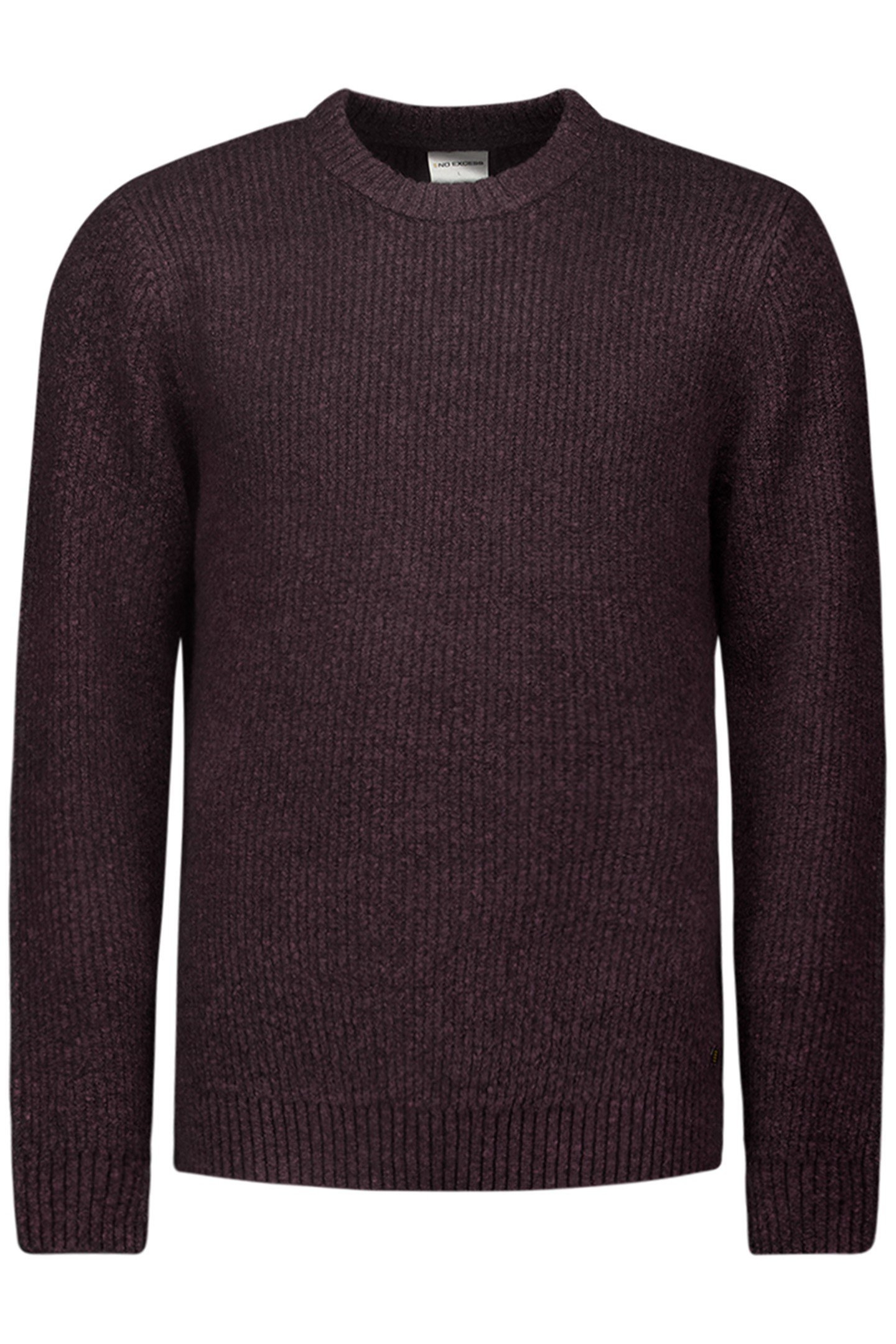 PULLOVER CREWNECK 2 COLOURED SOFT STRETCH AUBERGINE 4