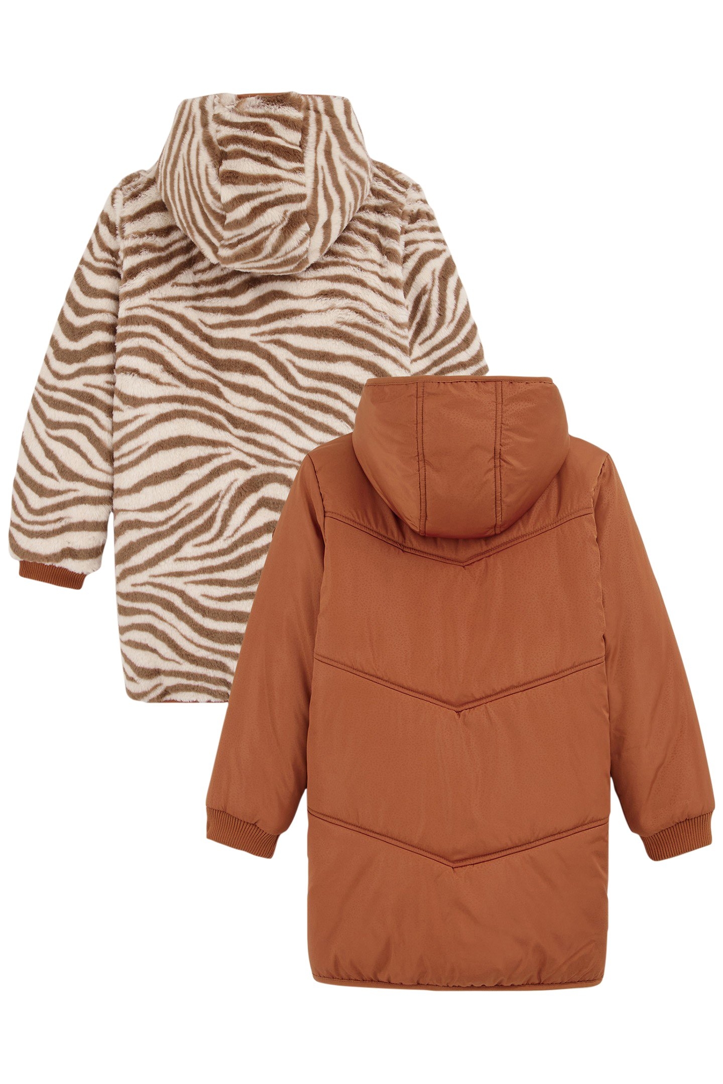 JACKET REVERSIBLE PARKA CINNAMON BROWN 5