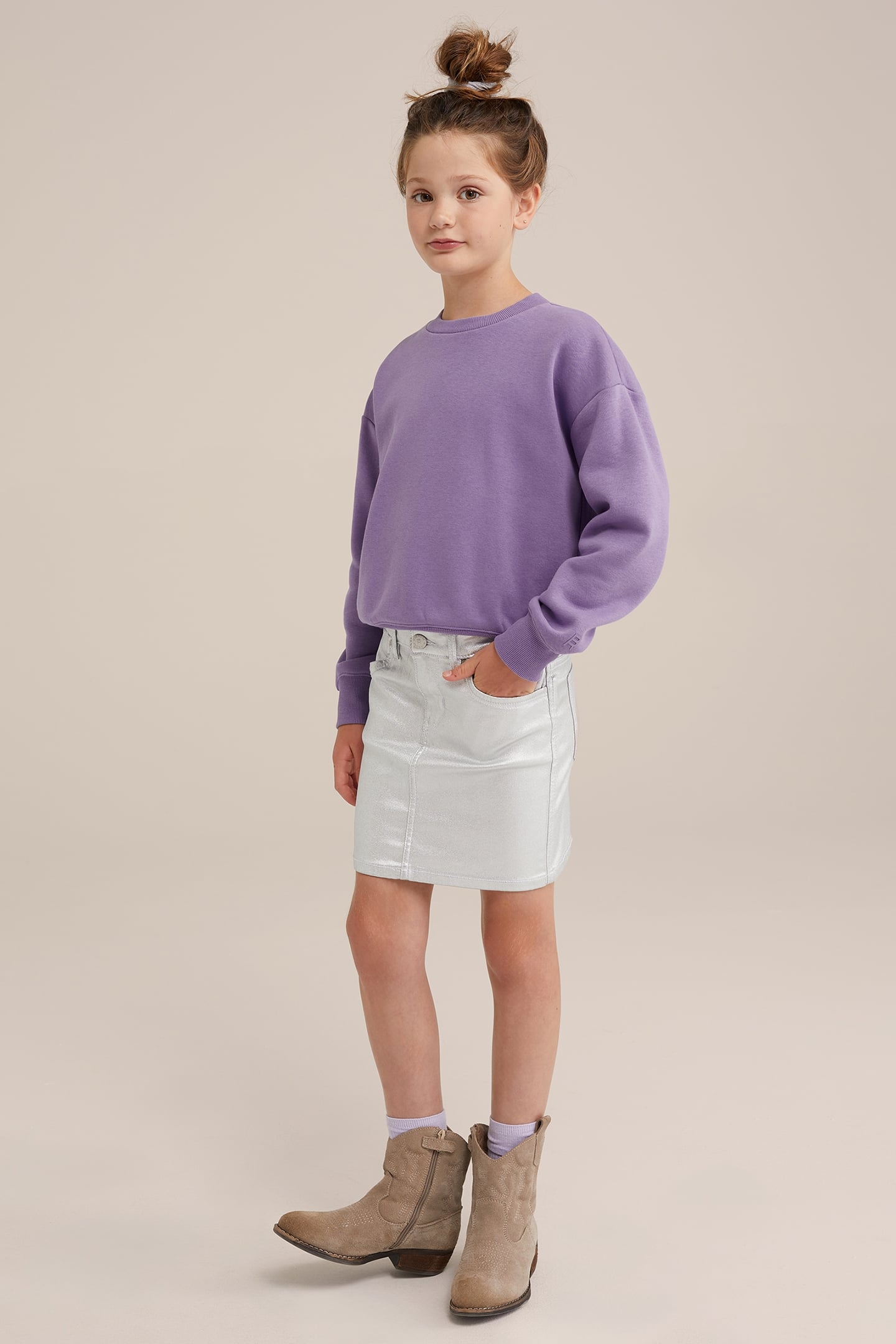 SKIRT MINI LENGTH SILVER 2