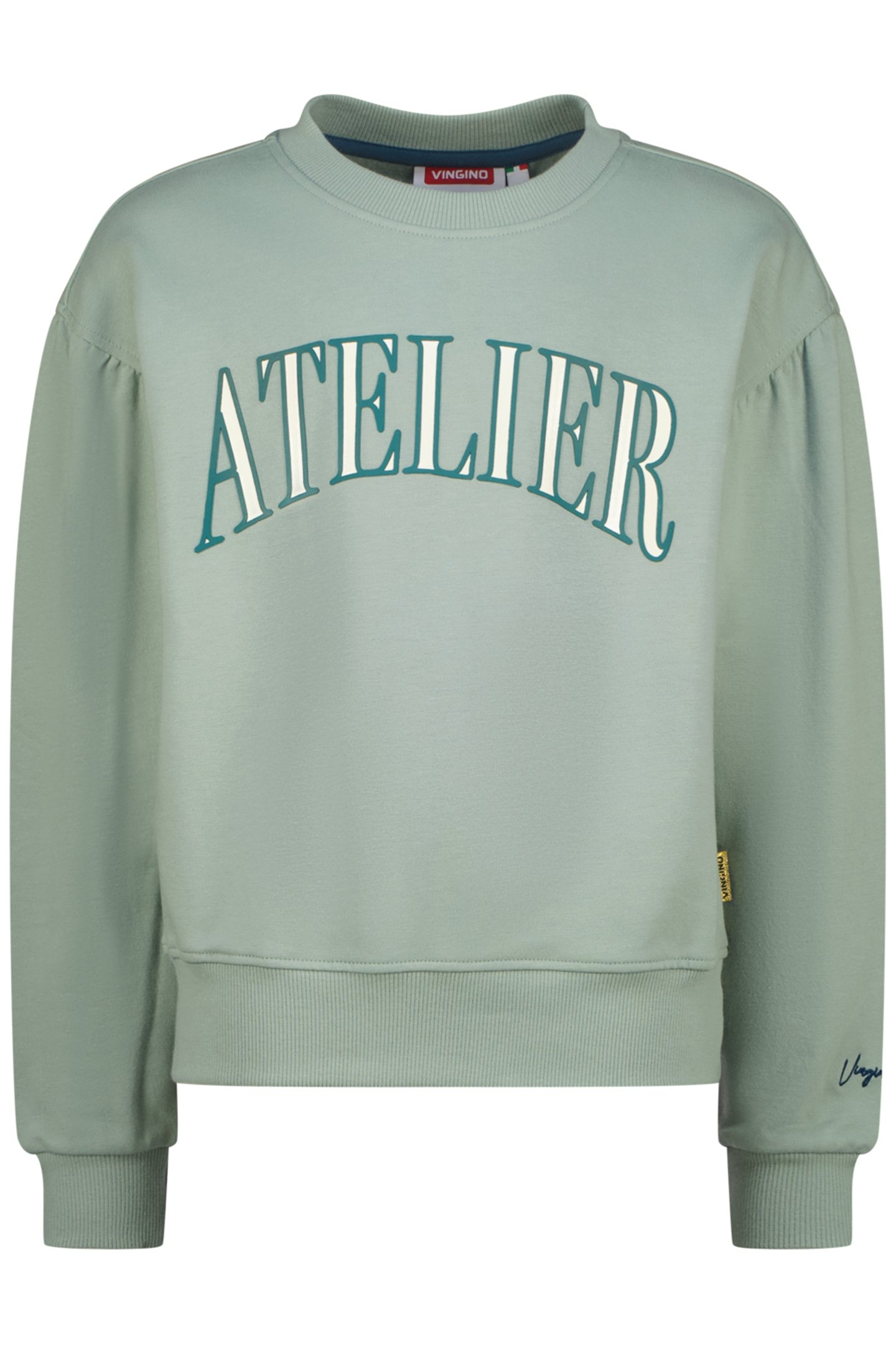 GIRLS NORAN SWEATER JADE GREEN 1