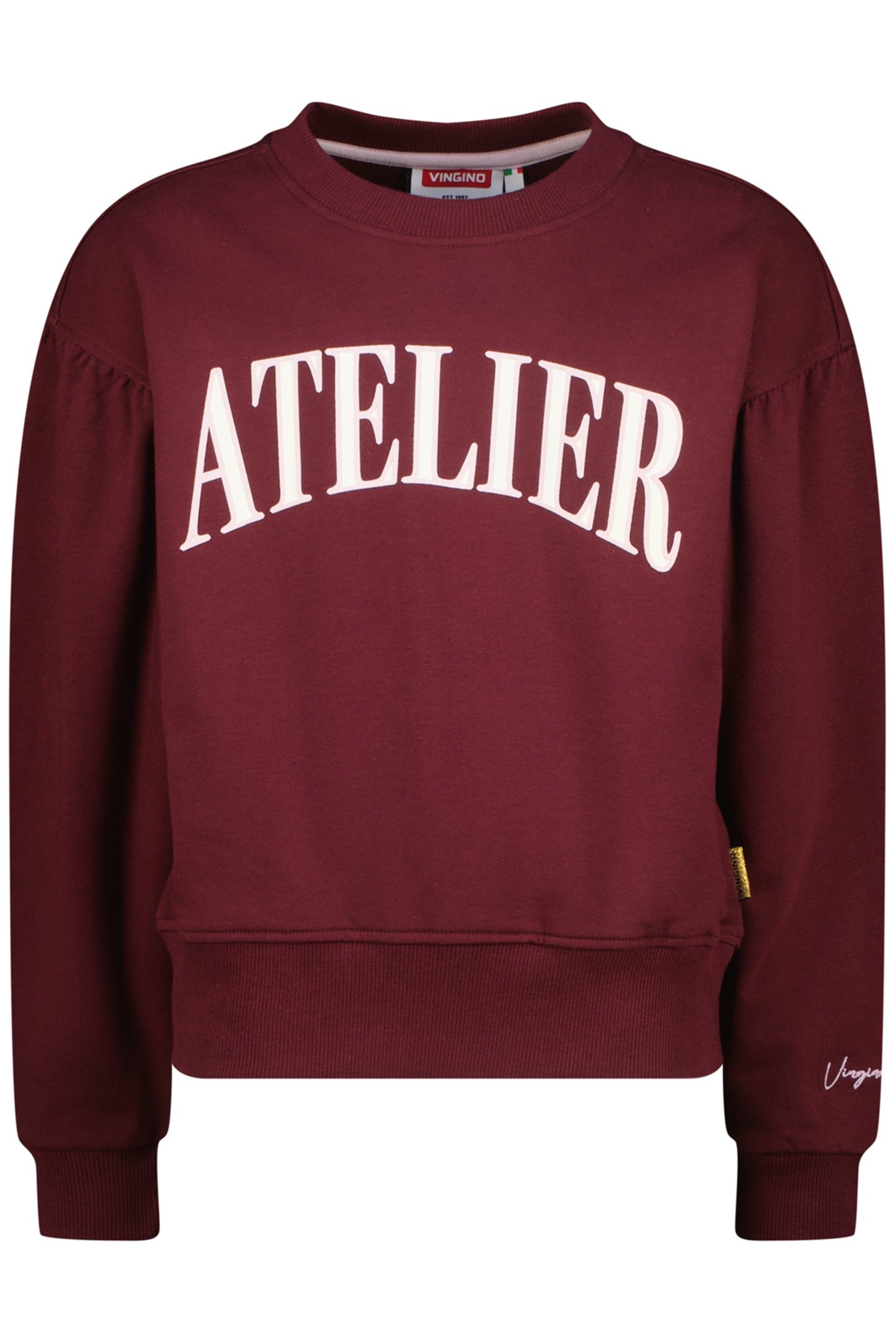 GIRLS NORAN SWEATER RED WINE 1