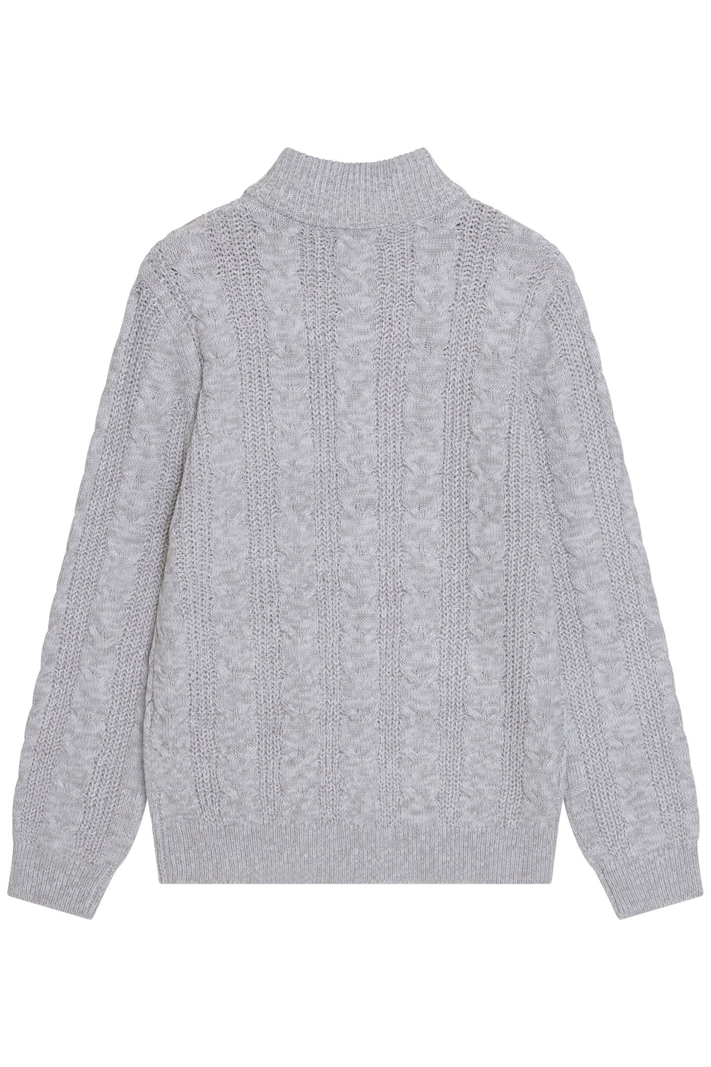 HALF ZIP CABLE ECRU MEL 2