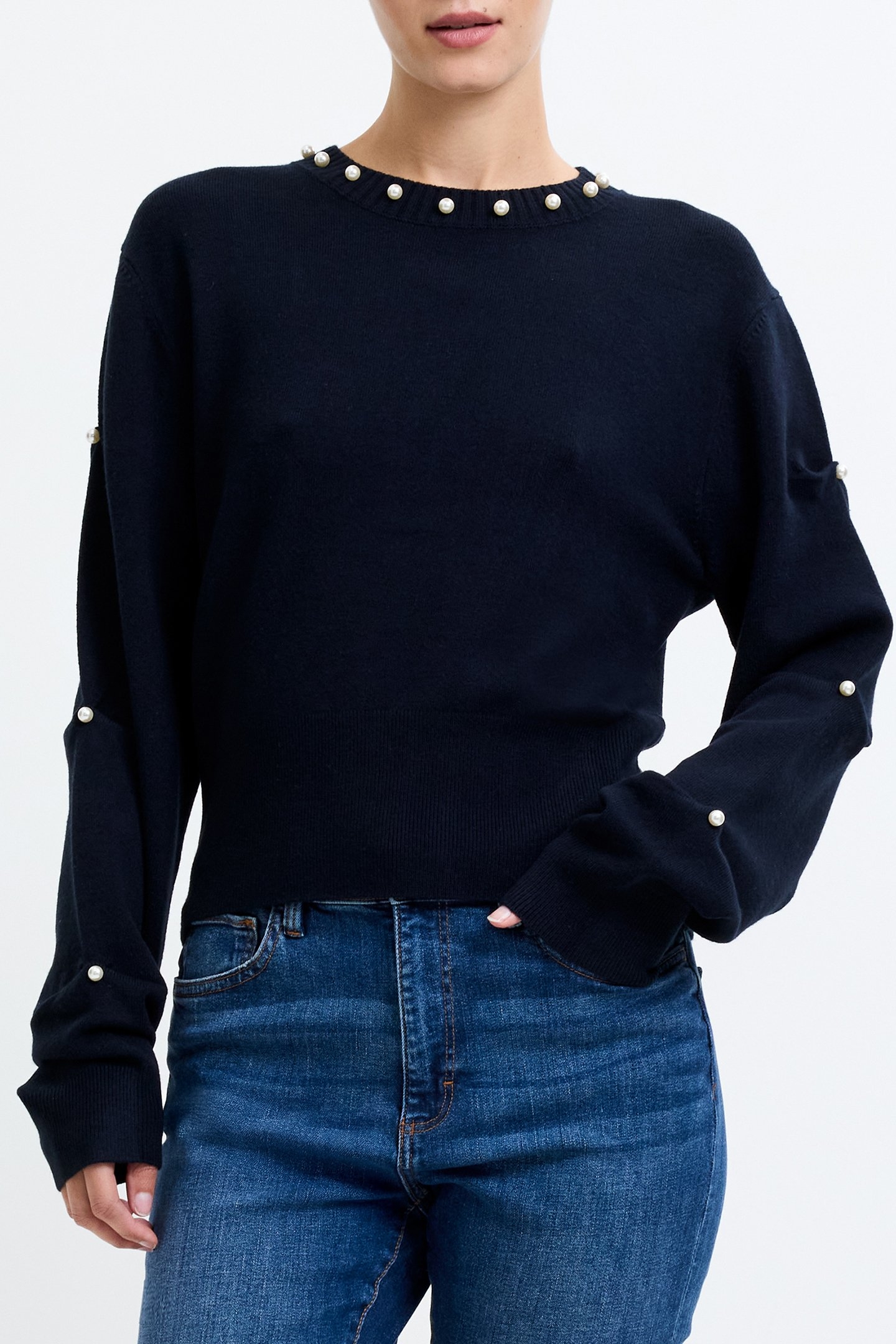 BABYSOFT PEARL EMB CREW MIDNIGHT 1