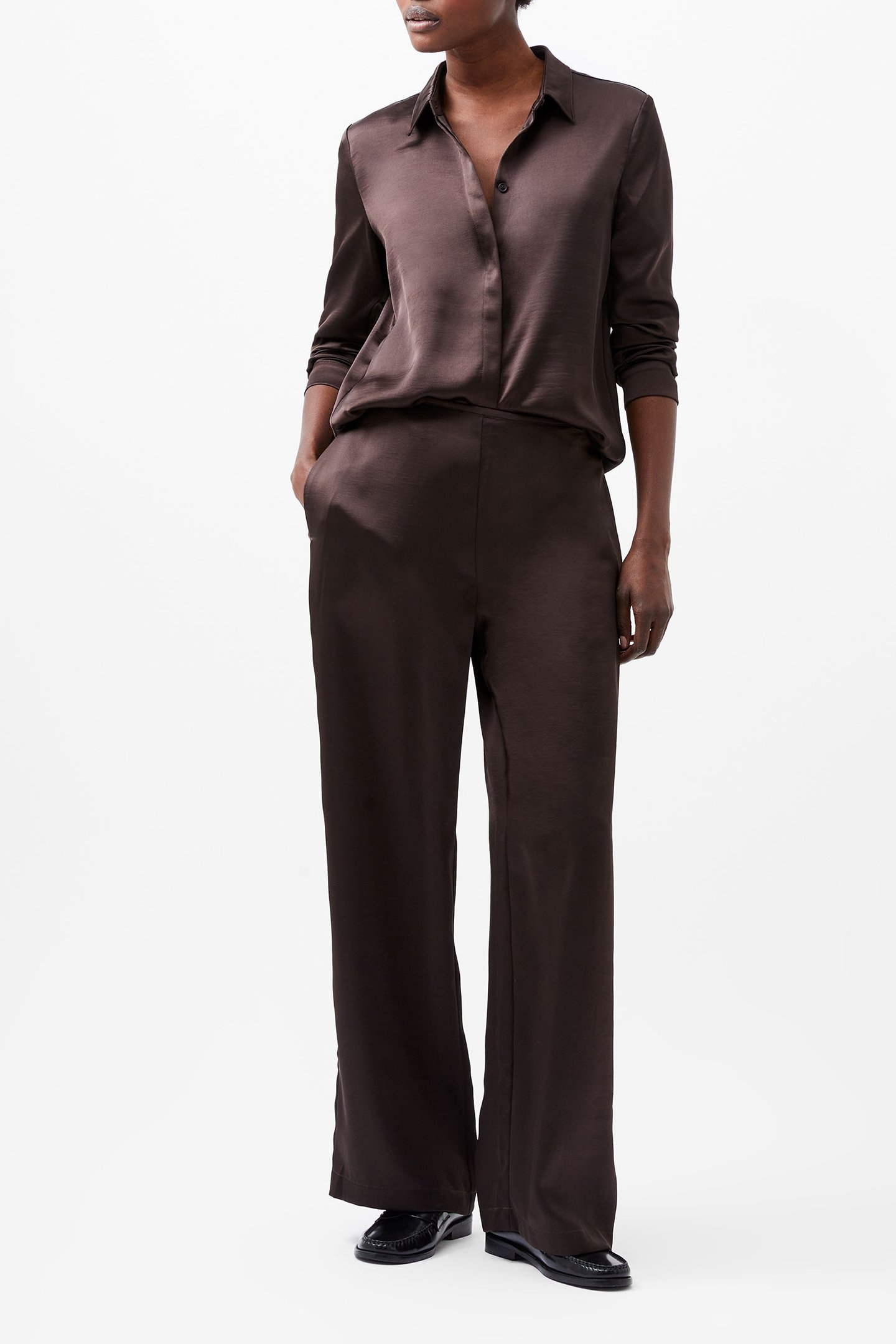 SATIN TROUSER CHOCOLATE GANACHE 2