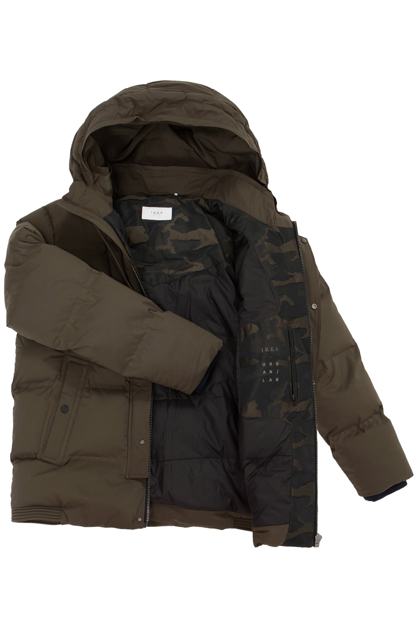 DARK KHAKI QUILTED PADDED JACKET DARK KAKI 3