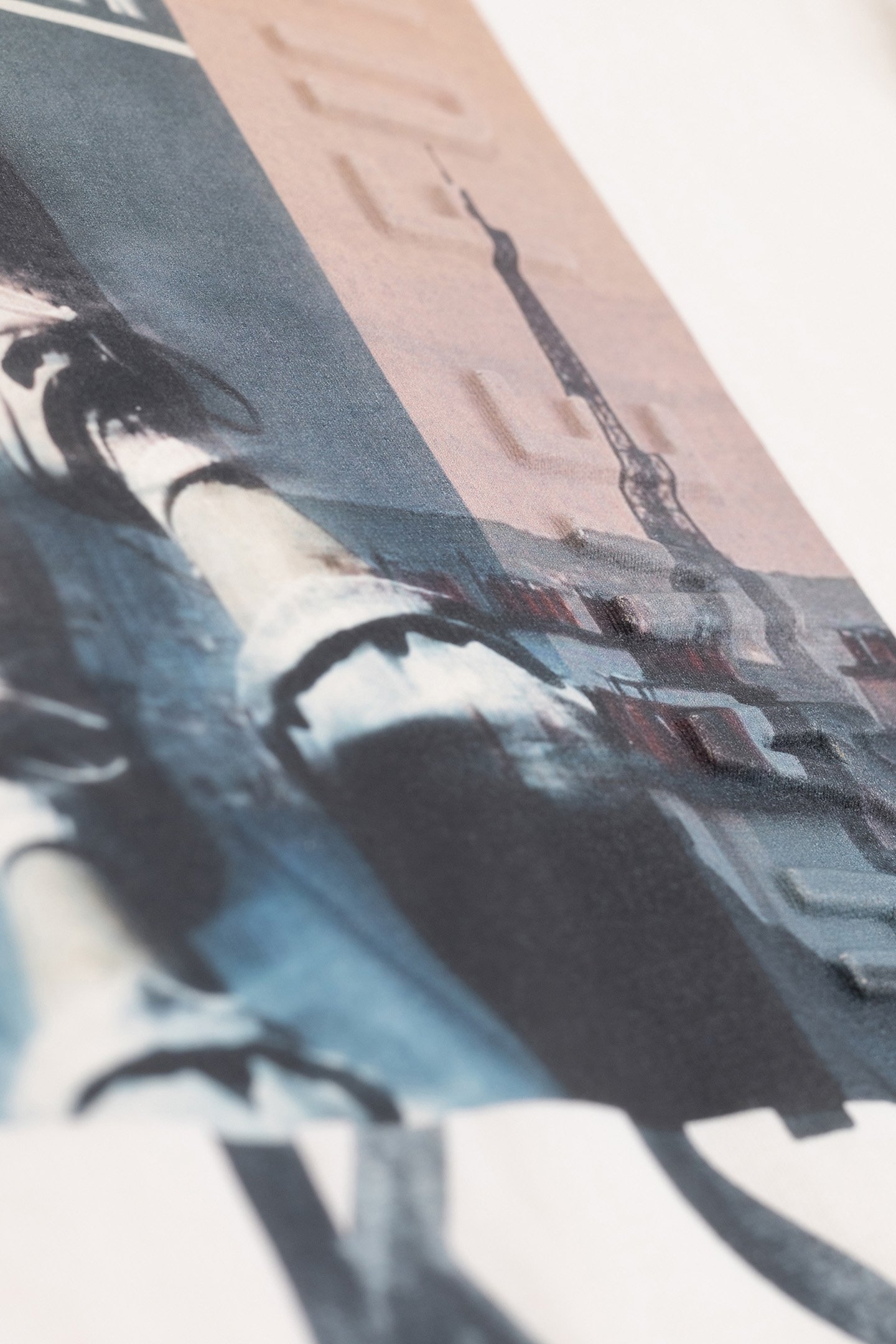 BOYS' T-SHIRT ECRU ORGANIC COTTON PARIS ROOFS EMBOSSING BOY 5