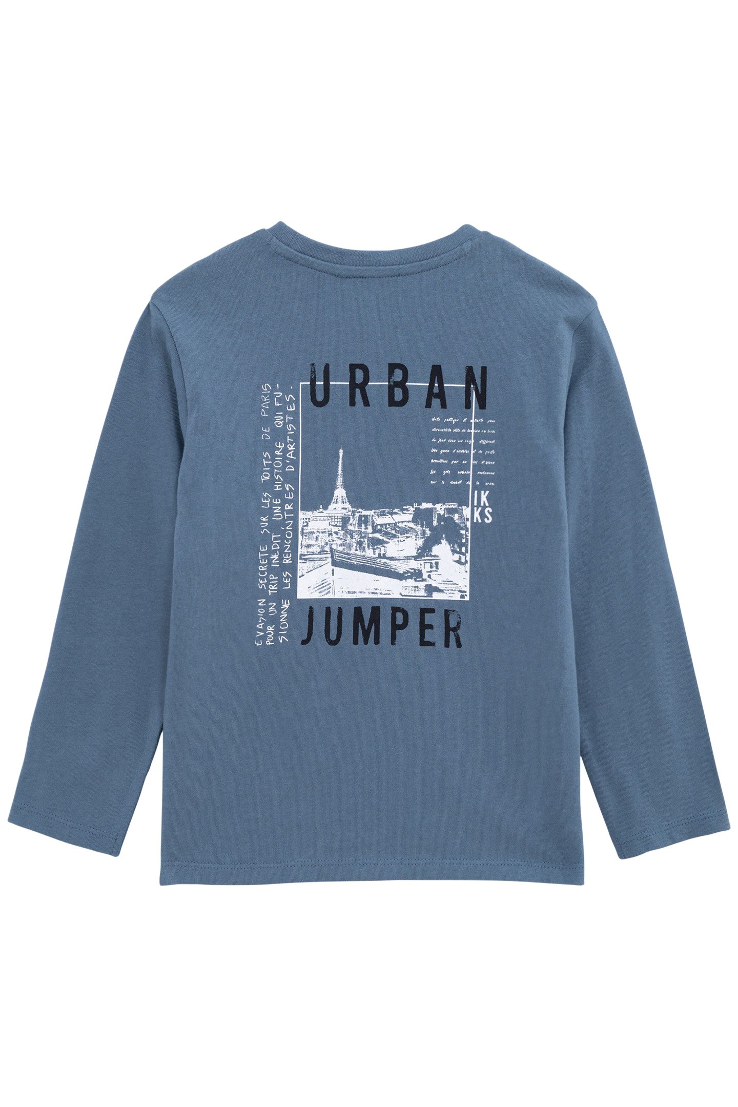 BOY'S BLUE ORGANIC COTTON T-SHIRT WITH PHOSPHORESCENT BACK 2