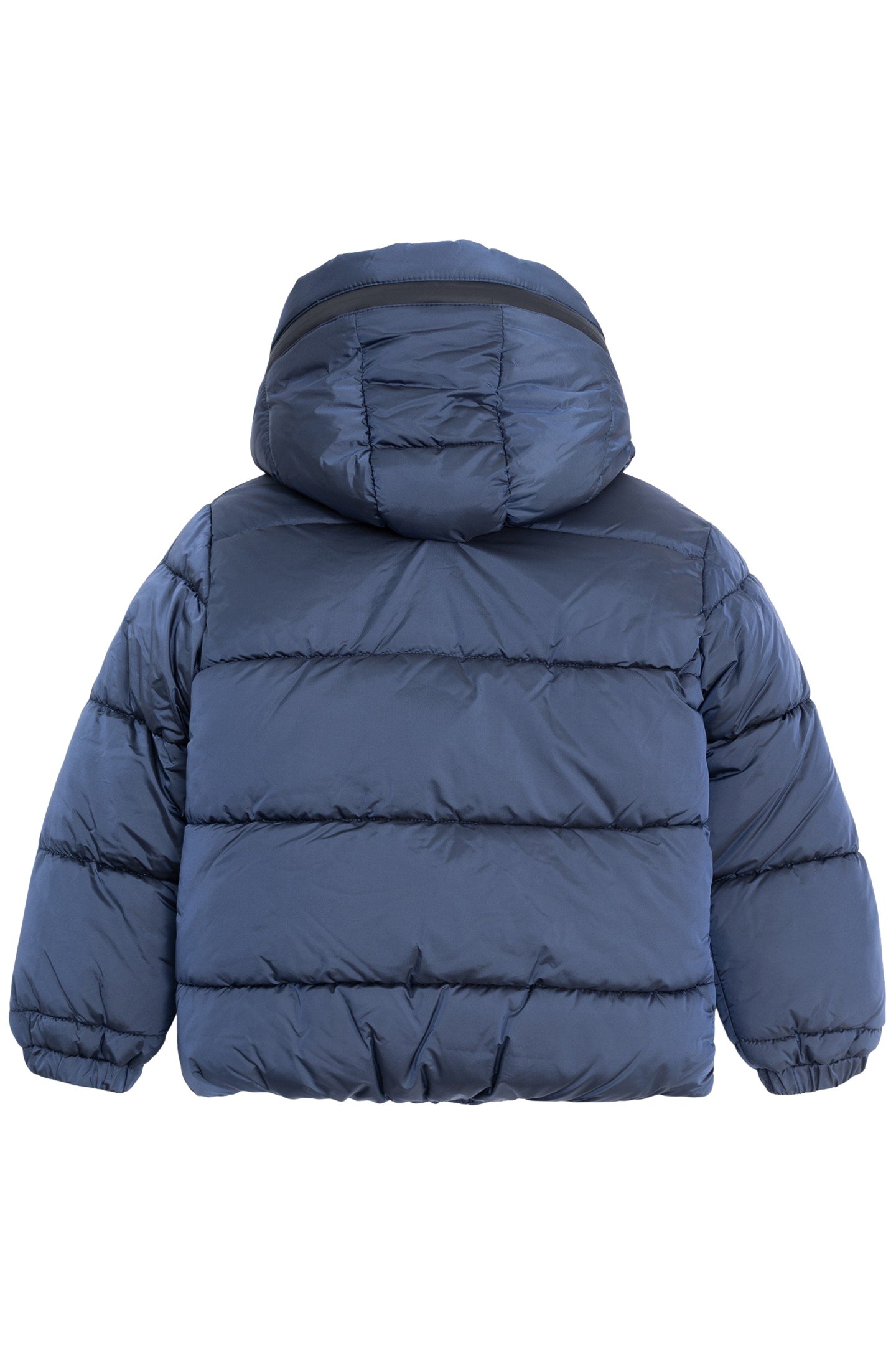RECYCLED METALLIC NAVY QUILTED JACKET FOR BOYS 2