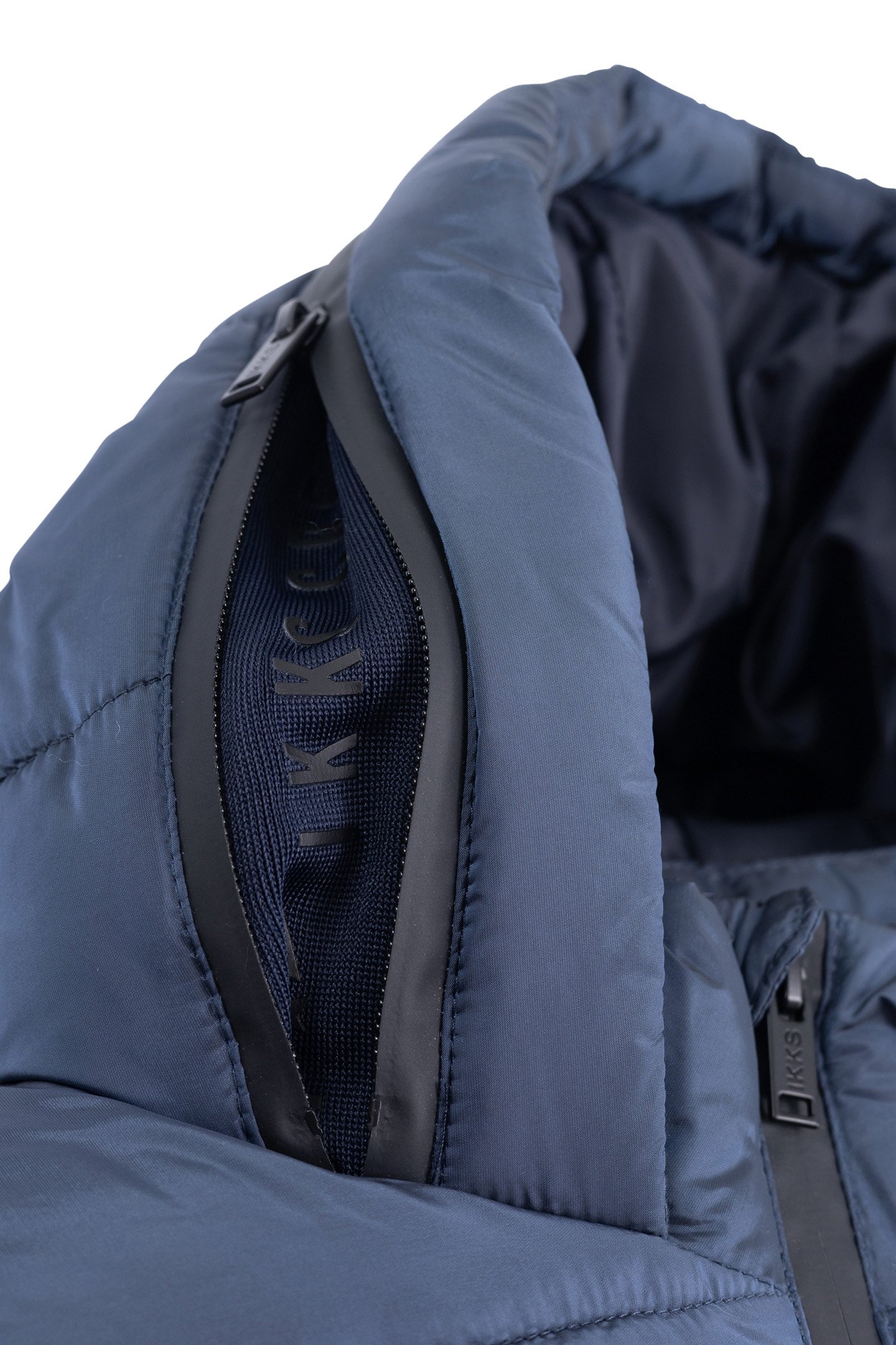 RECYCLED METALLIC NAVY QUILTED JACKET FOR BOYS 6