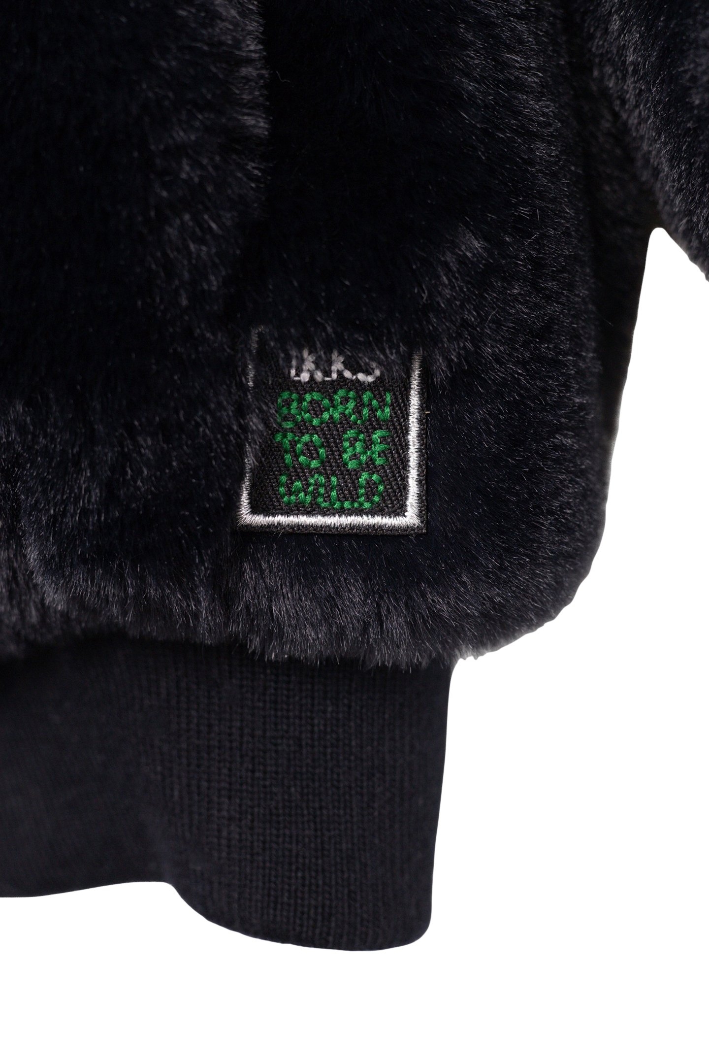 GIRL'S BLACK HOODED SHERPA MAXI HERRINGBONE BACK JACKET 6