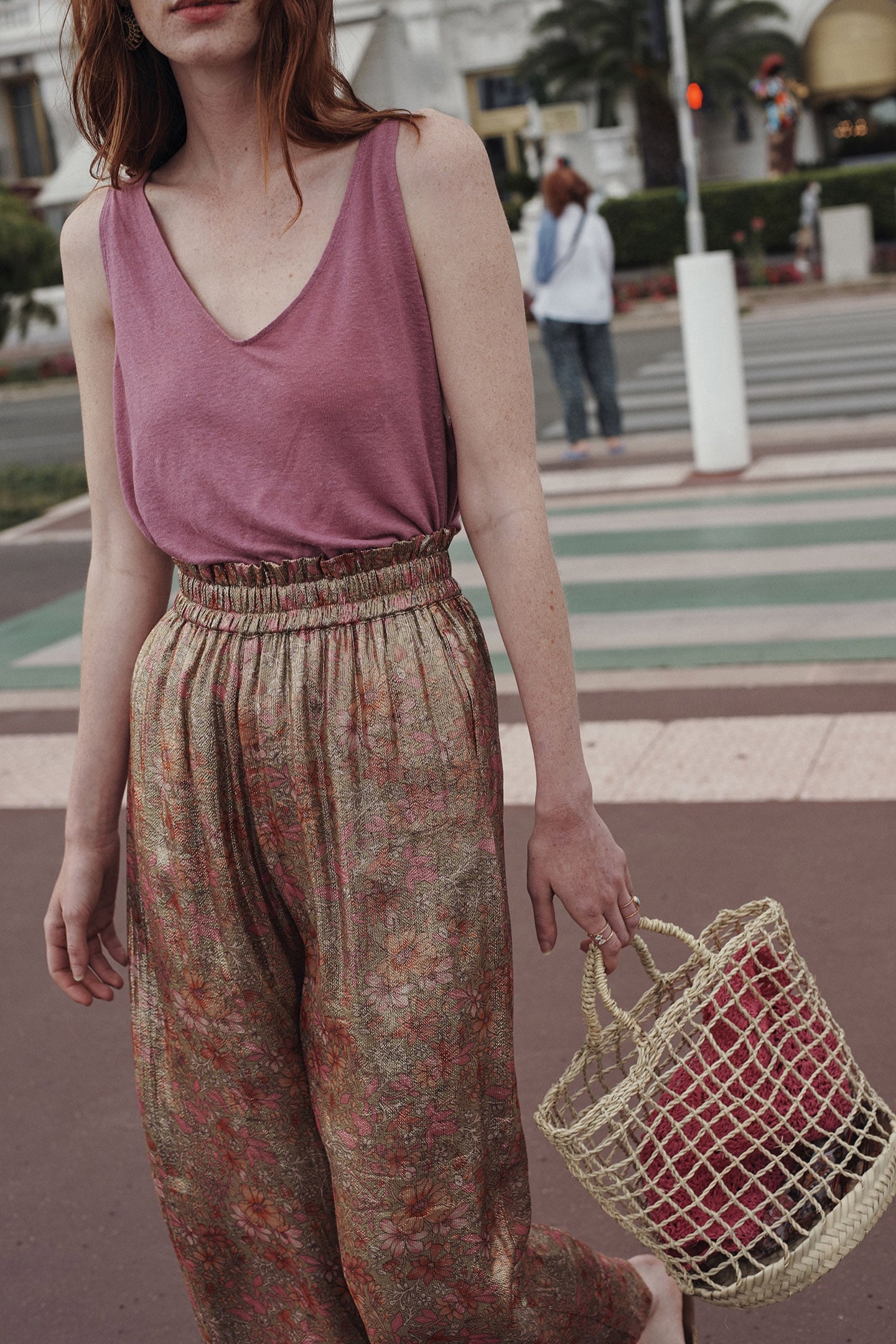 PANTS OLIVIA KHAKI MULTI FLOWERS 3